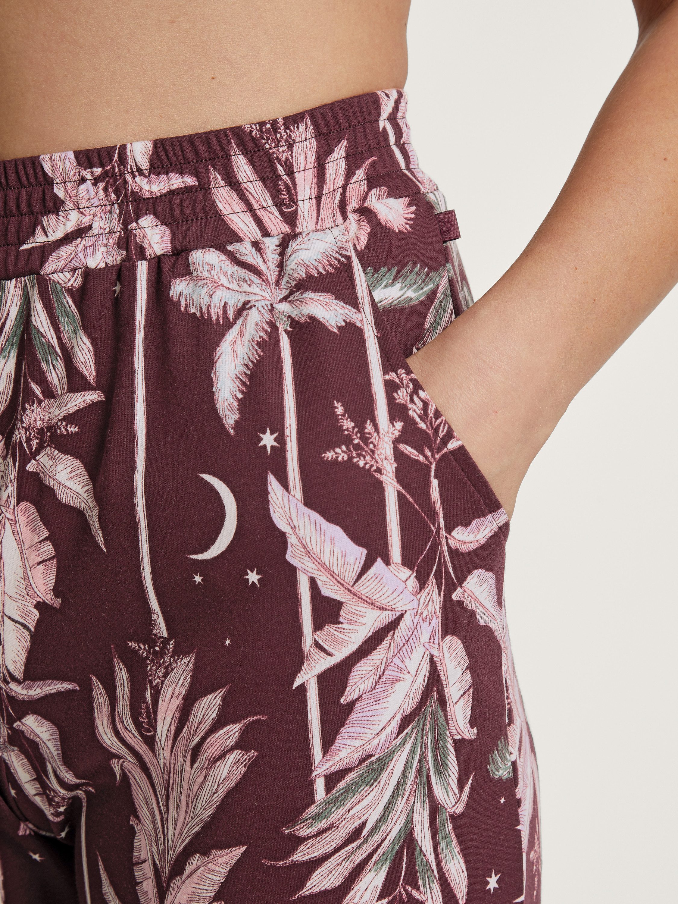 CALIDA Pyjamahose Favourites Ground Damen (1-tlg) mit Seitentaschen, aus 100% Baumwolle