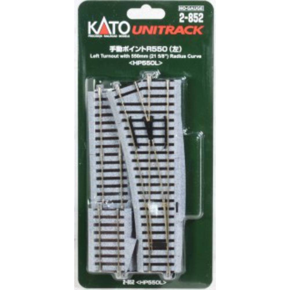 Modelleisenbahn-Set H0 Weiche Links 215 mm mit R550-8°