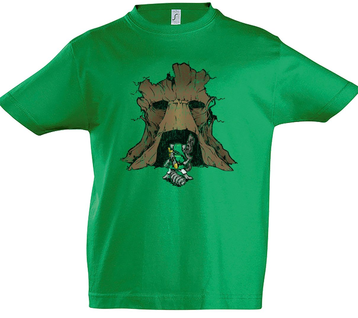 Print-Shirt The Legend Of Groot Kinder T-Shirt Guardians Gaming Triforce Link Of