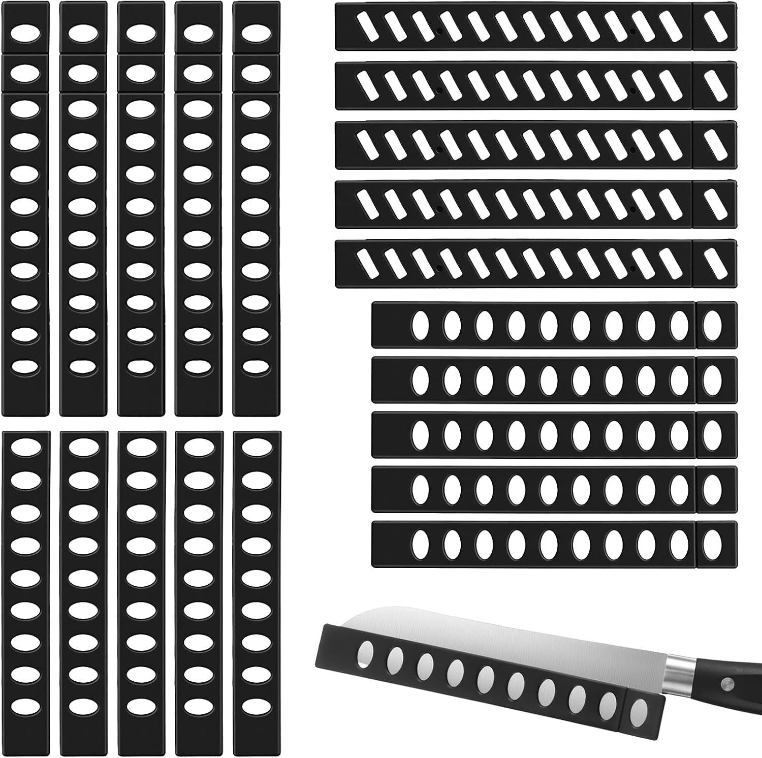 FELIXLEO Messerblock Messerschutz Set 20 Stueck Klingenschutz fuer Kuechenmesser (1tlg)