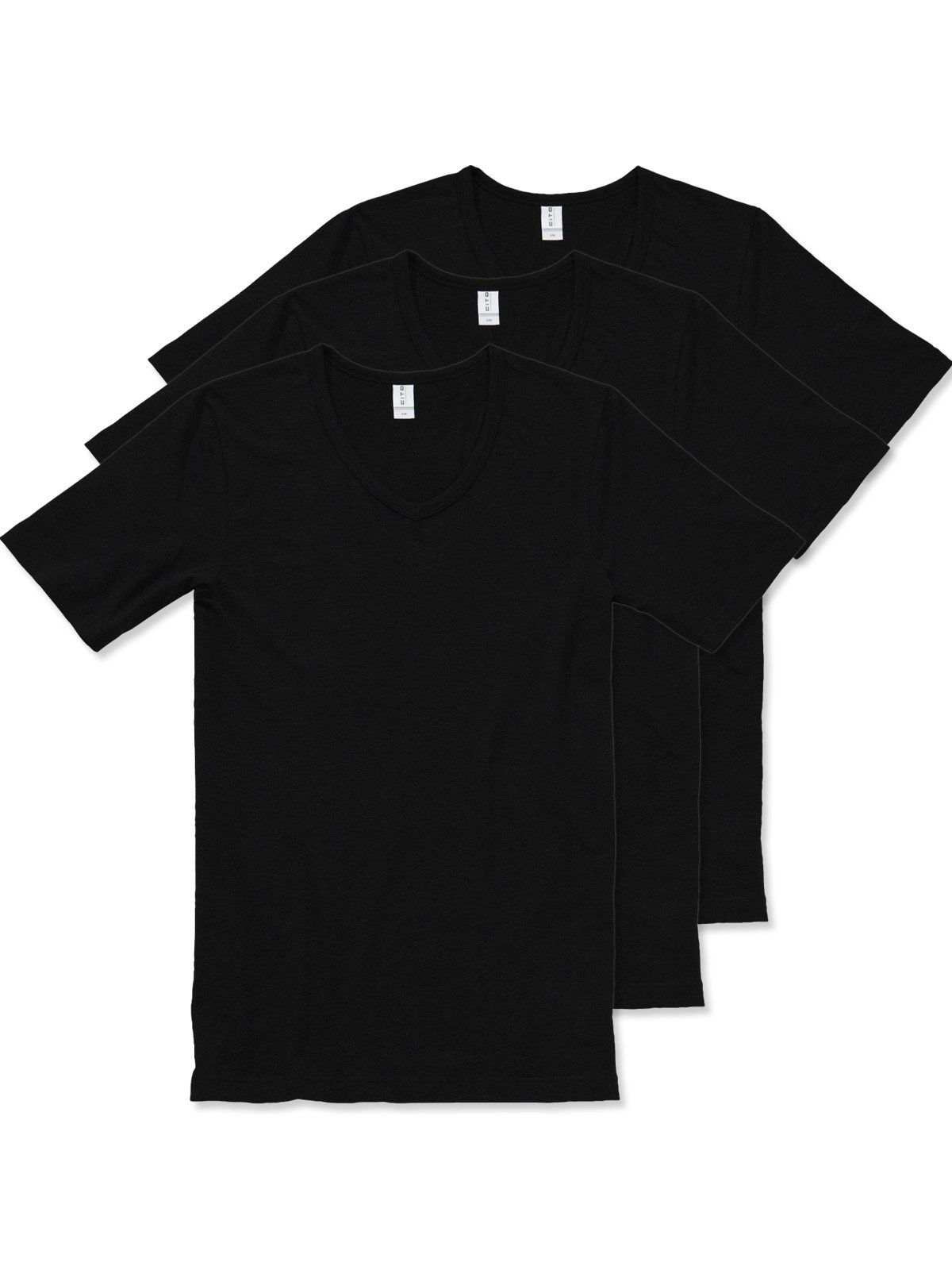 Unterziehshirt 3er Pack Herren T-Shirt V-Ausschnitt brilliant cot