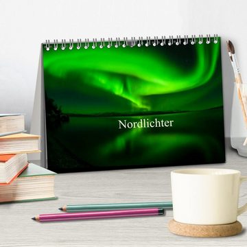CALVENDO Wandkalender Nordlichter (Tischkalender 2024 DIN A5 quer), CALVENDO Monatskalender