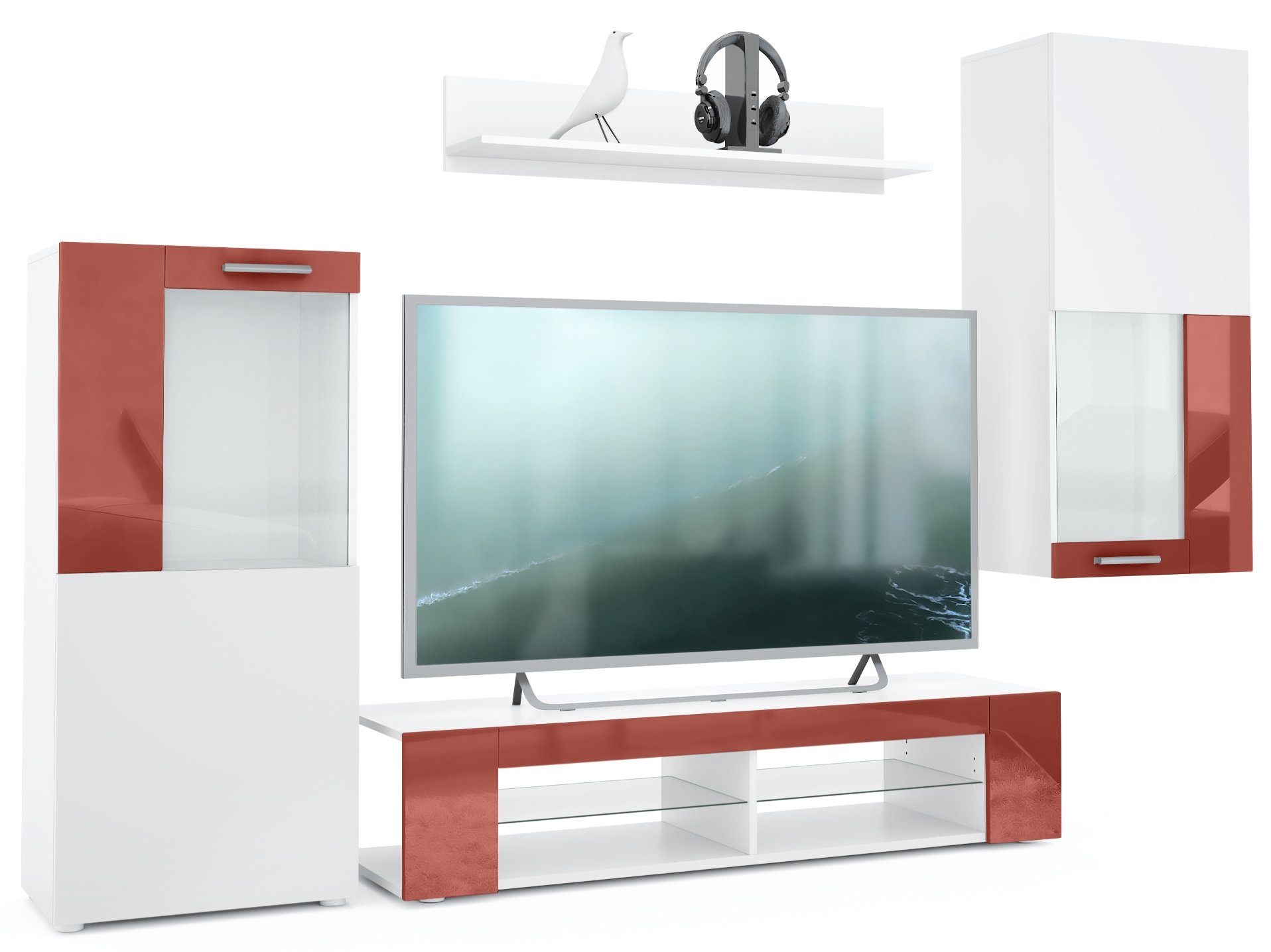 Absetzungen in Bordeaux Hochglanz