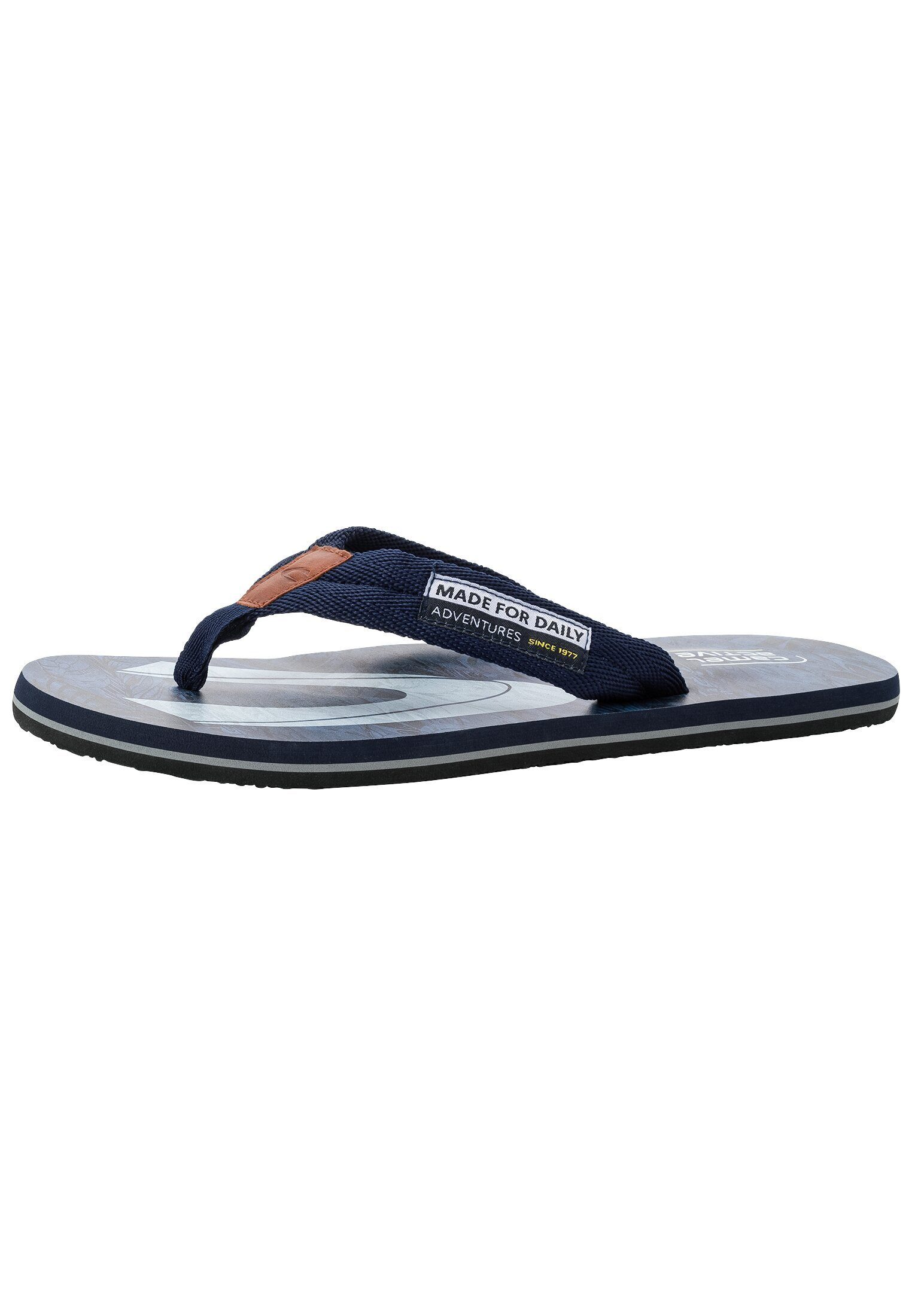 camel active Zehentrenner mit Logoprint Sandale