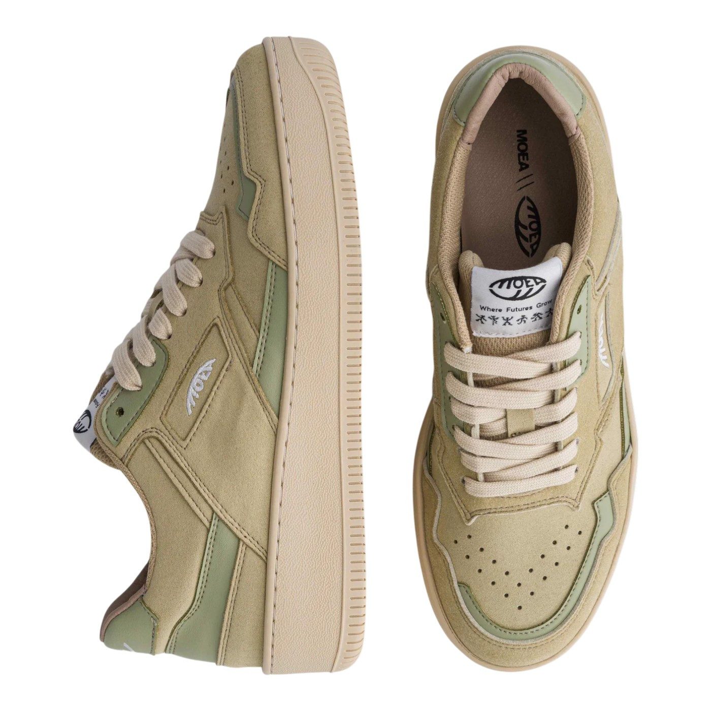 Moea Origin - Cactus - aloe grün/braun Sneaker