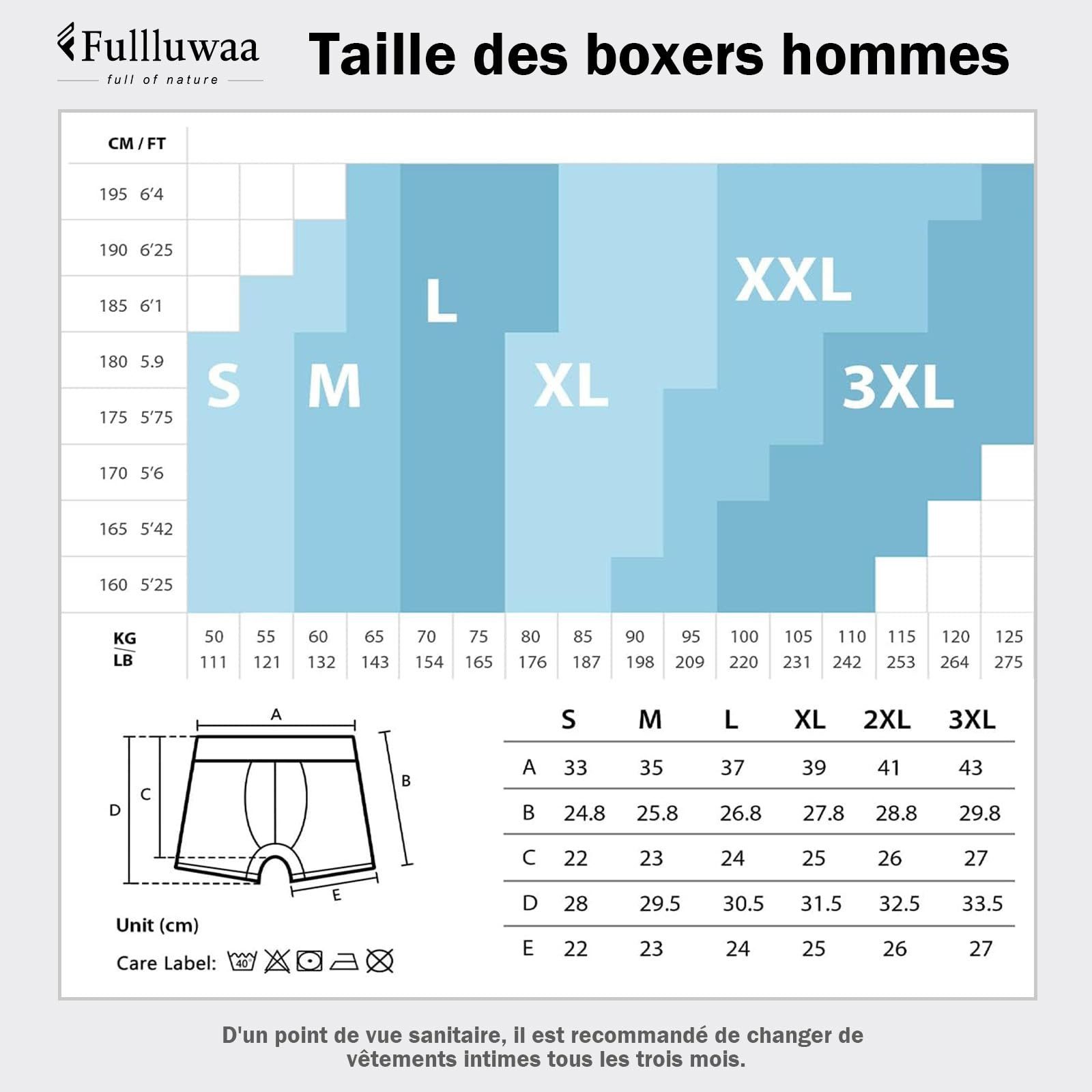 Fullluwaa Boxershorts Herren Boxershorts 12er Pack günstig online kaufen