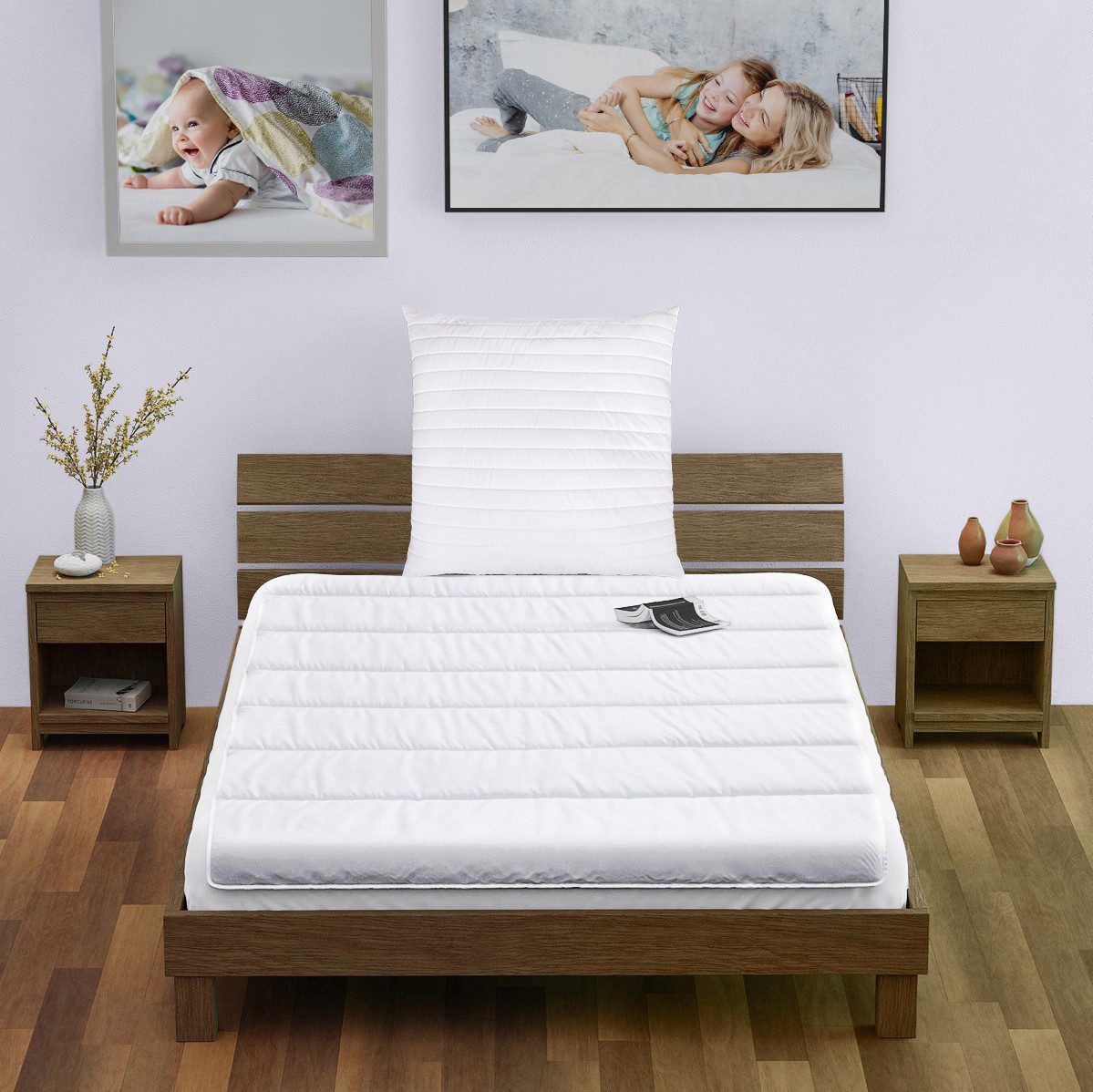 wometo Microfaserbettdecke + Kopfkissen Ganzjahres Bettdecke 155x220 cm und günstig online kaufen