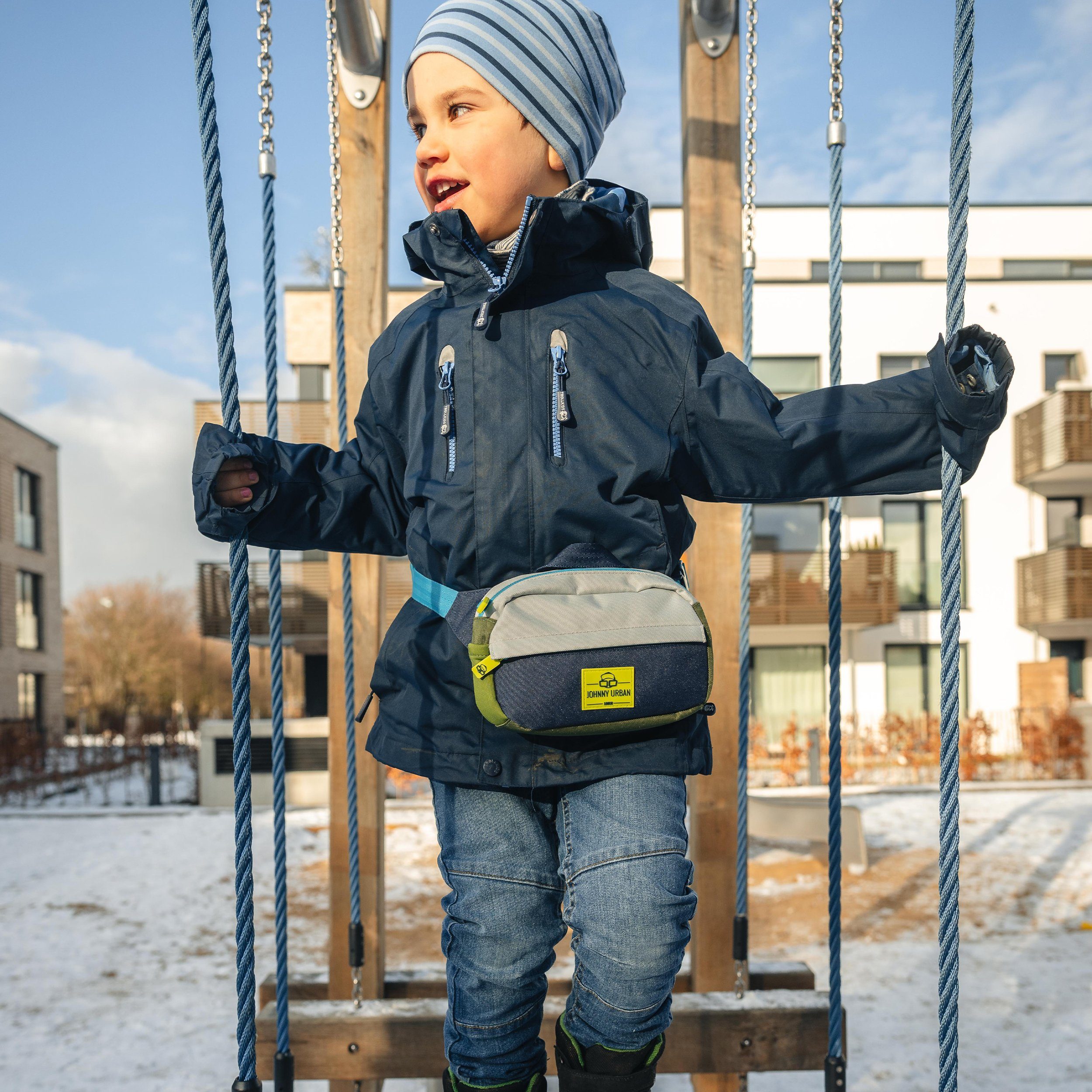 Johnny Urban Gürteltasche Felix Junior Bauchtasche Kinder, Verstellbare Gurtlänge, Recyceltes Material, Wasserabweisend