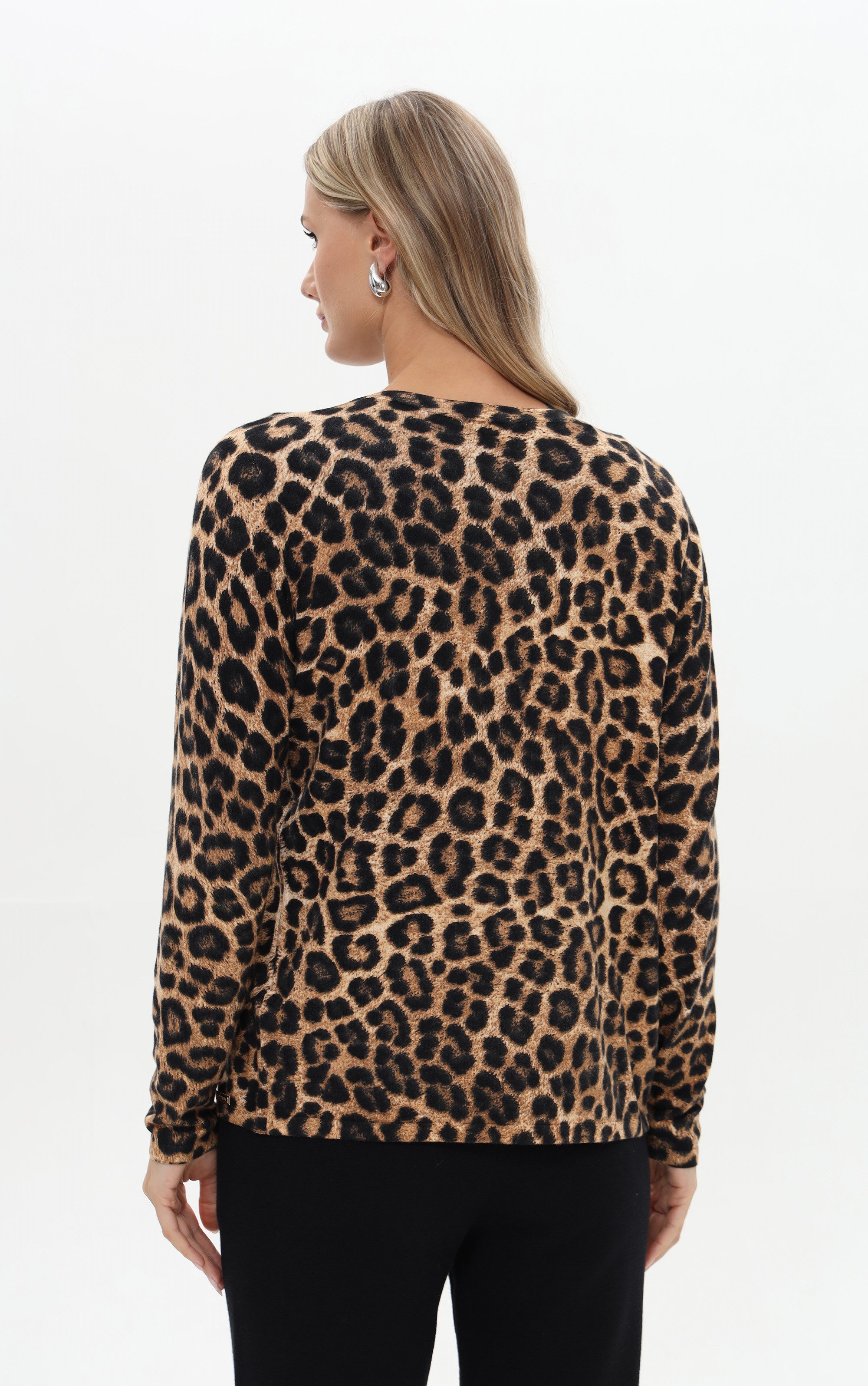 Passioni Cardigan Twinset mit Allover-Leoprint – Bild 3 von 3