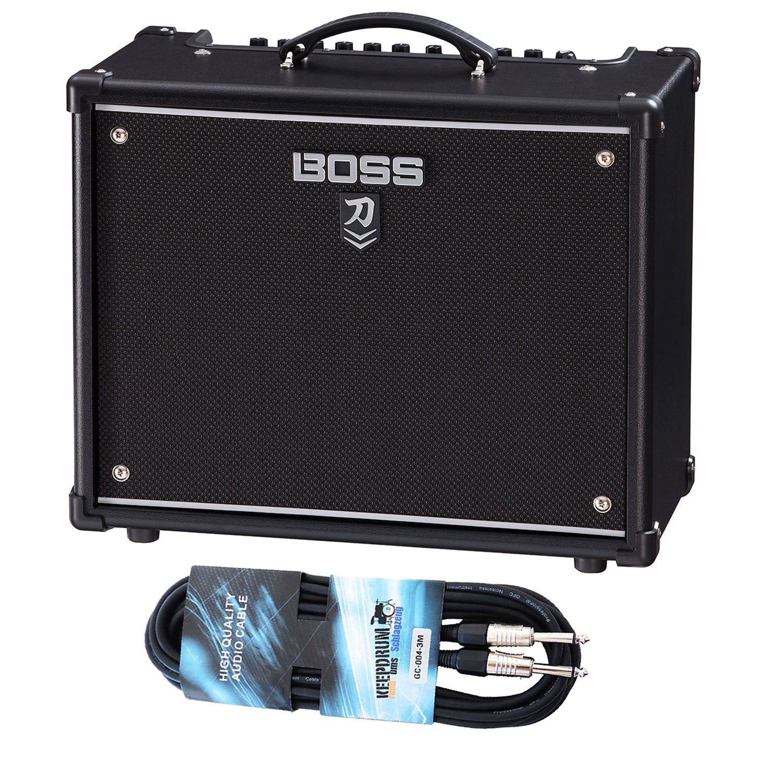 Boss by Roland Boss Katana 50 MKII EX Gitarren-Verstärker mit Kabel Verstärker (Anzahl Kanäle: 1-Kanal, 50,00 W)