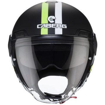 Caberg Motorradhelm Caberg Uptown Chrono matt-schwarz / weiß-fluo-gelb