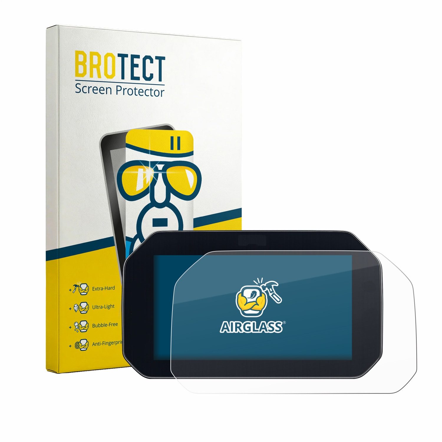 BROTECT Displayschutzglas Folie für BMW S 1000 XR 2026 Connectivity TFT 6.5", Schutzfolie Glas Panzer Display Schutz klar