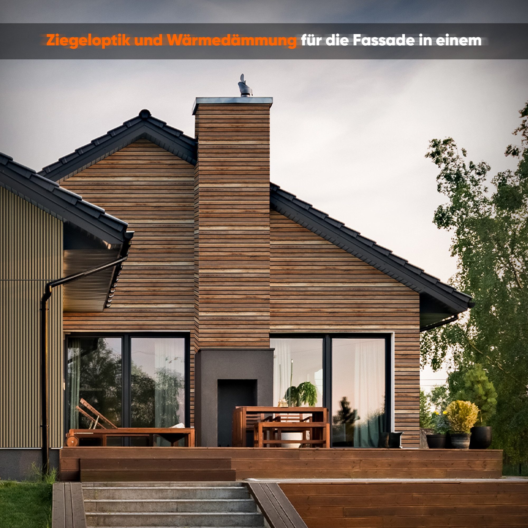 IZODEKOR 3D Wandpaneel EPS Styropor Wandverkleidung in Steinoptik – für Innen & Außen, BxL: 50x100 cm, 0,50 qm, (1er- oder 10er-Set, optional mit 4 Montageklebe – Bild 5 von 5