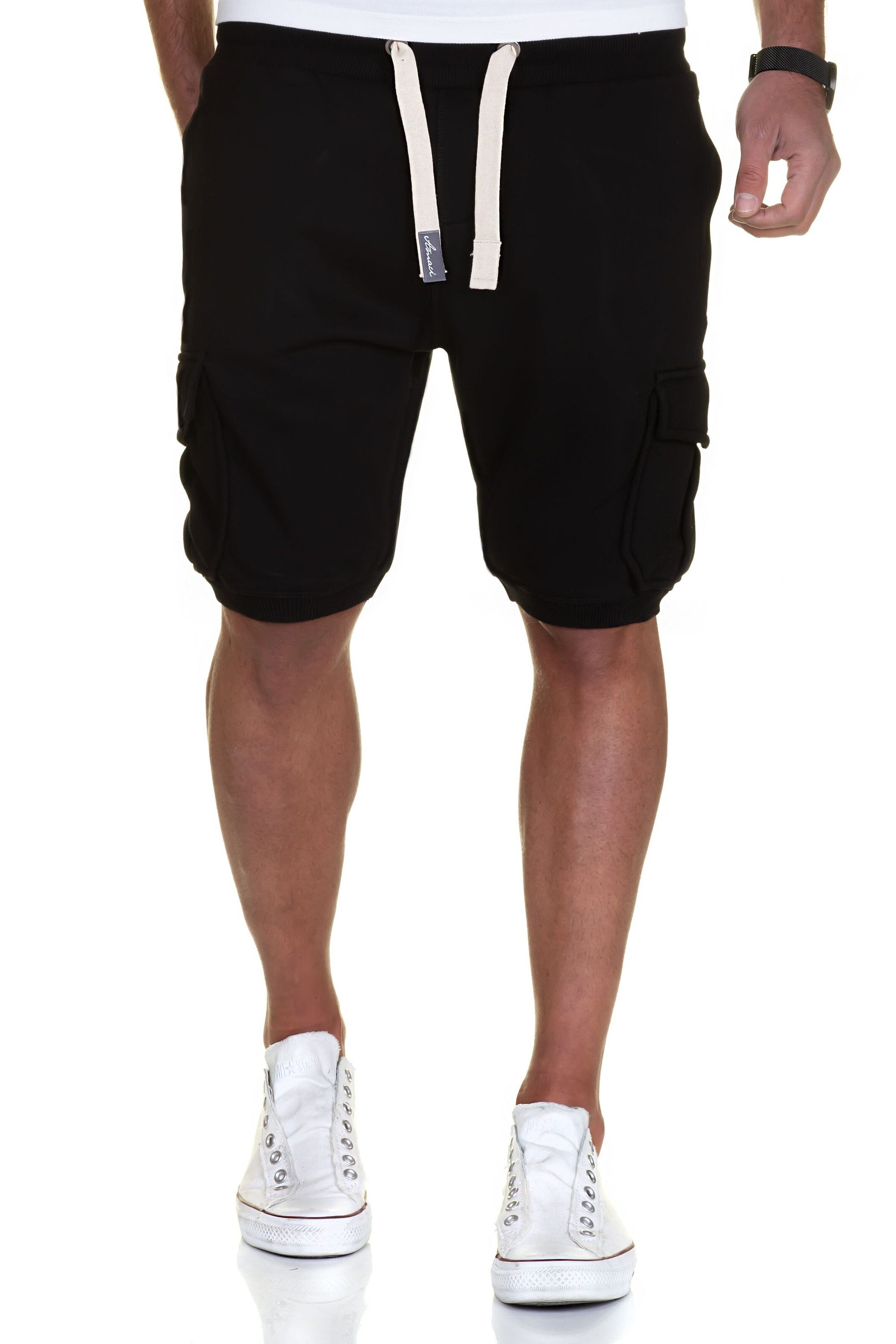 Amaci&Sons Sweatshorts ECORSE Sweathose Herren Bermuda Bequeme Kurze Männer Hose