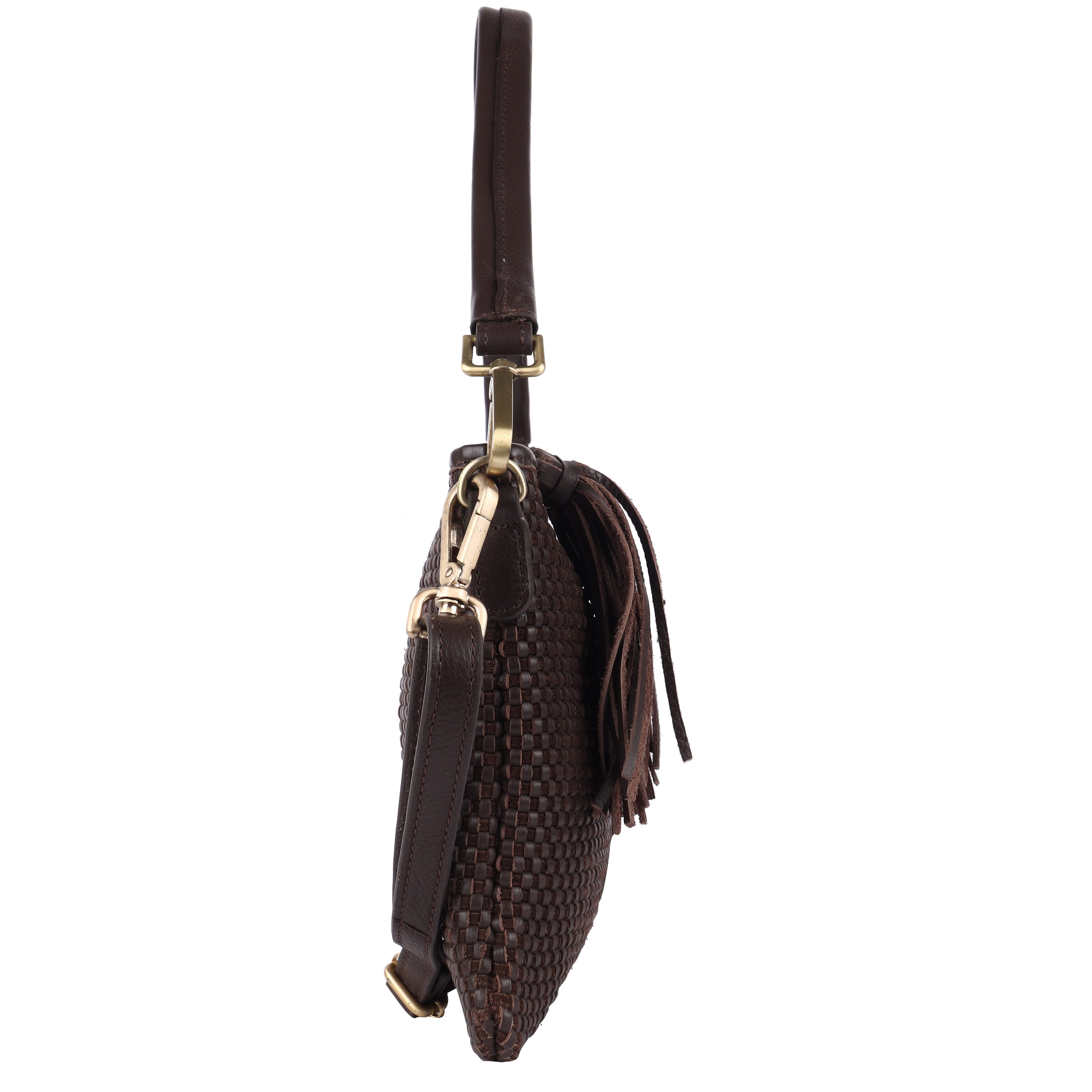 HARBOUR 2nd Clutch Ivellina, Damen Handtasche, Umhängetasche, Schultertasche mit modischen Fransen