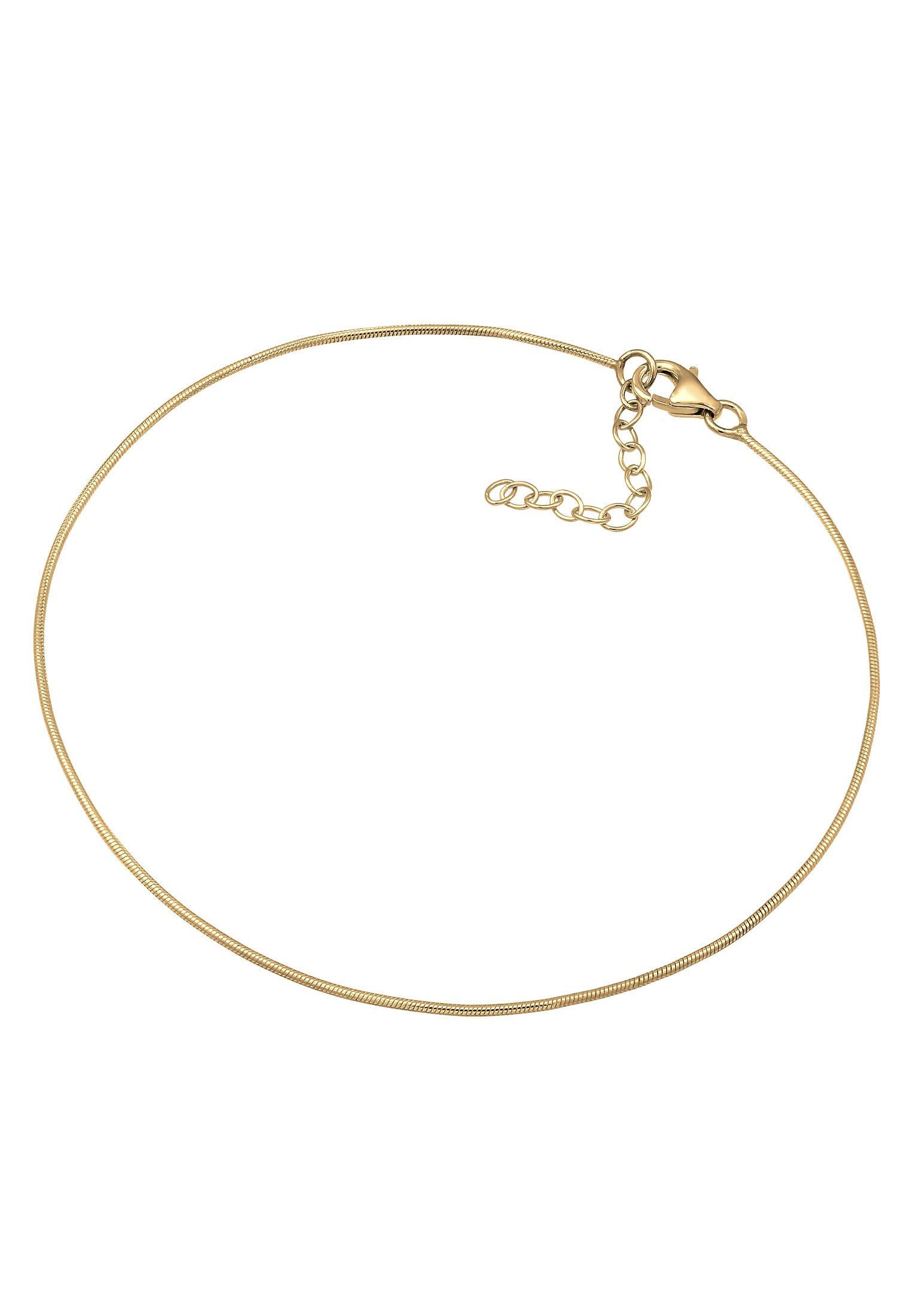 Elli Fußkette Basic Schlangenkettchen 925 Silber