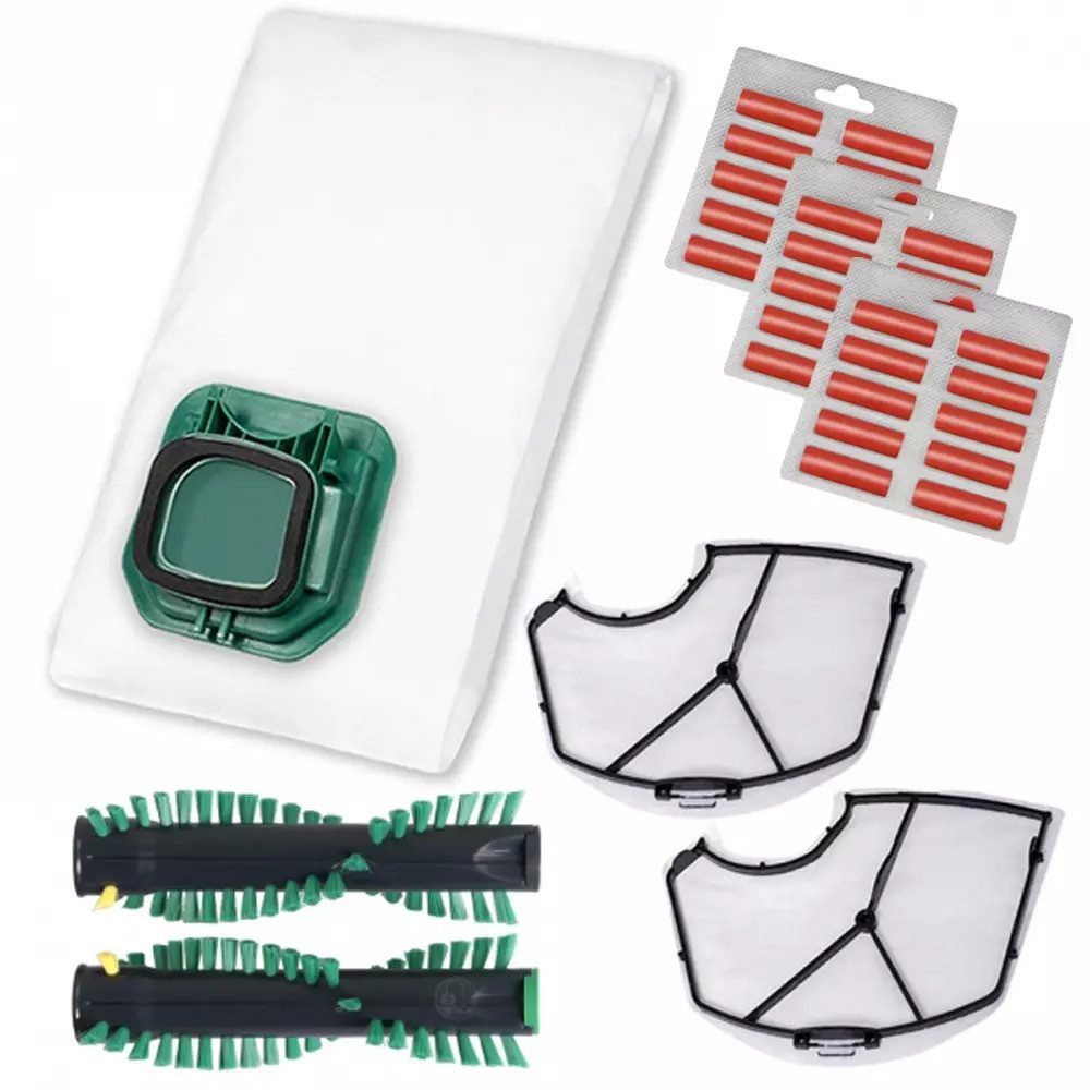 PRIMEBAG Staubsaugerbeutel Bürsten Filter passend für Vorwerk Kobold VK140 150 mit EB 360 370