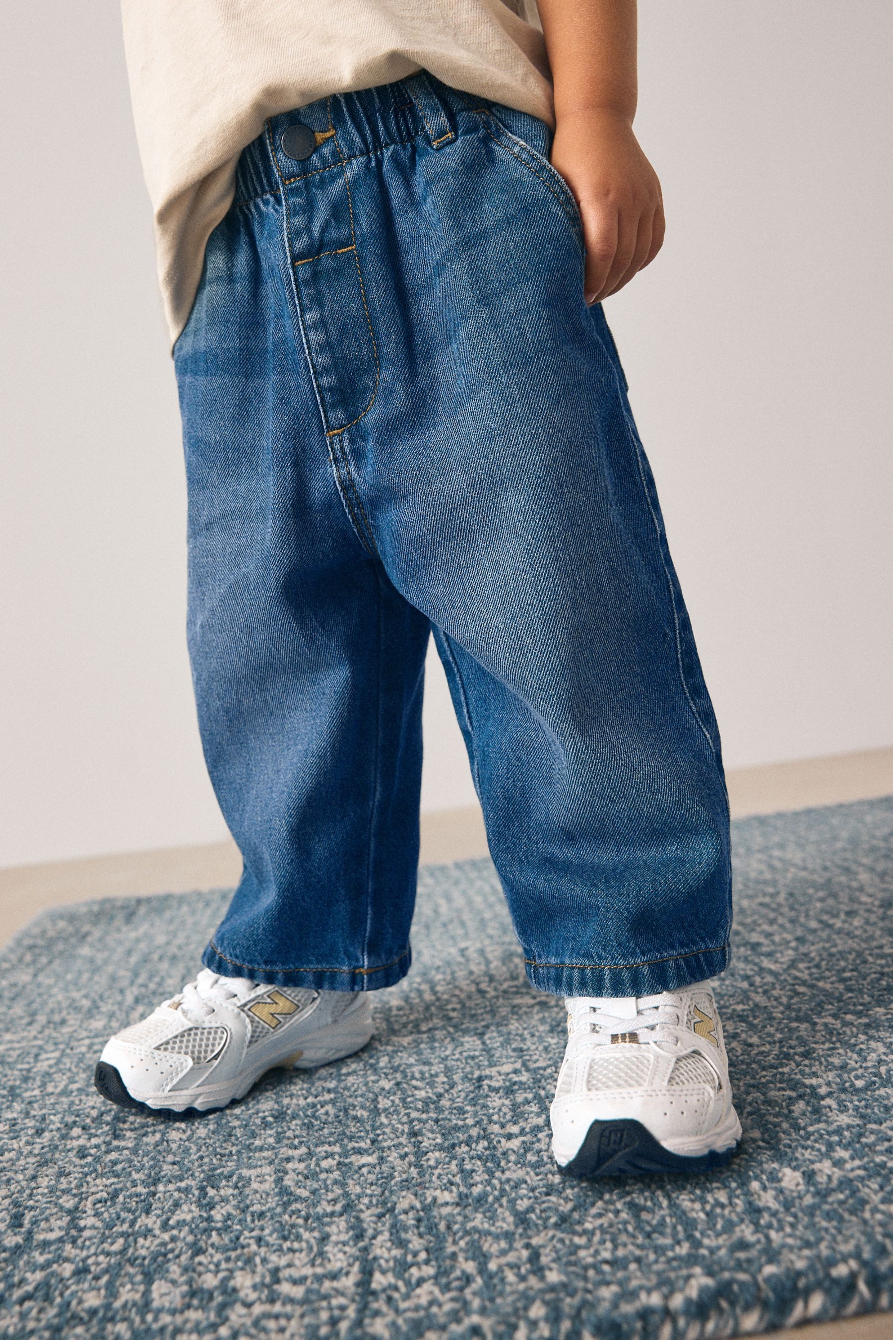 Schlupfjeans Weit geschnittene Jeans