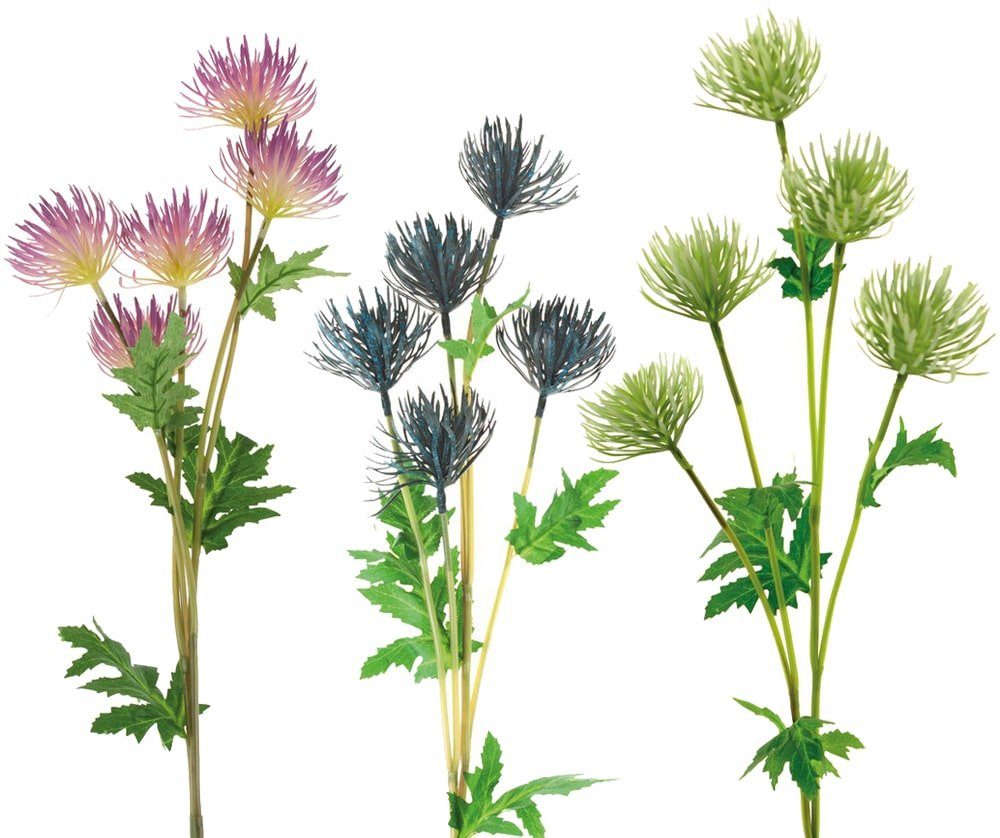 Kunstblume Höhe Chrysanthemenzweig cm 73 Chrysantheme, HOBBY, Kunststoff creme 73 cm & HOME matches21 Blüten & Blätter