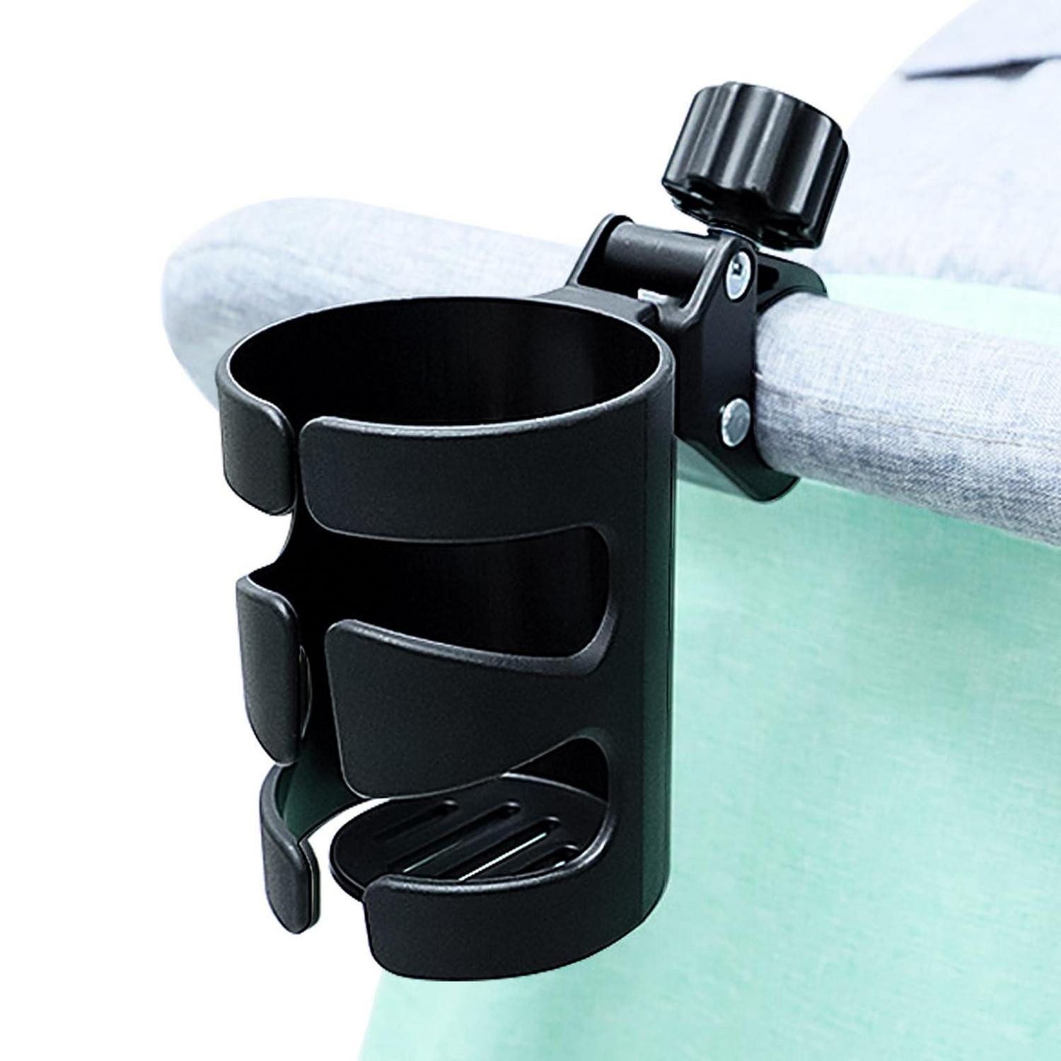 Becherhalter Getränkehalter Kinderwagen universal 360 Grad drehbar verstellbar
