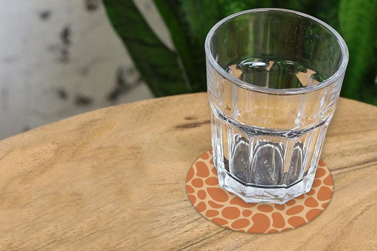 MuchoWow Glasuntersetzer Gläser, Getränkeuntersetzer, - - Zubehör Gestaltung, 6-tlg., Tasse, für Korkuntersetzer, Becher Giraffe Tassenuntersetzer, Afrika