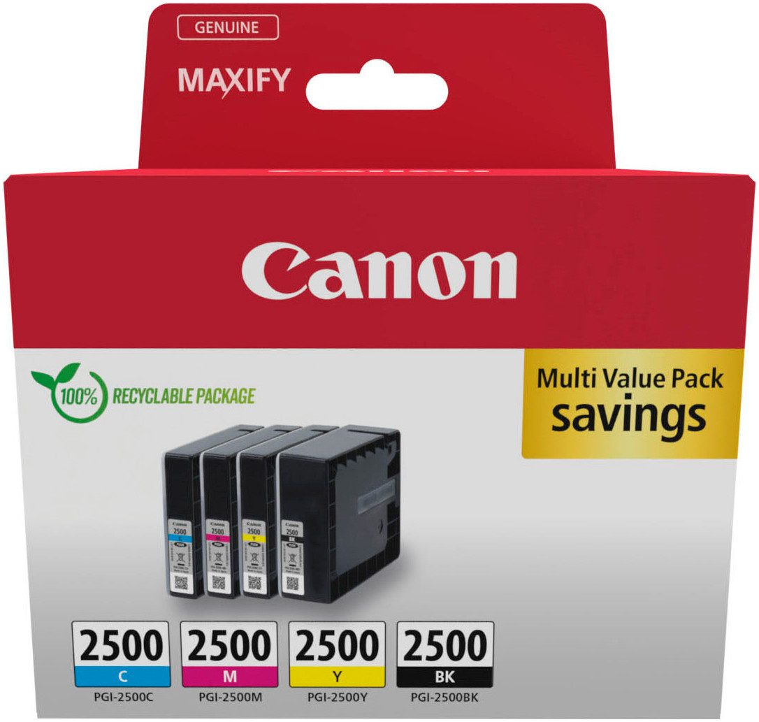 Canon PGI-2500 BK/C/M/Y Tinte Multipack Tintenpatrone