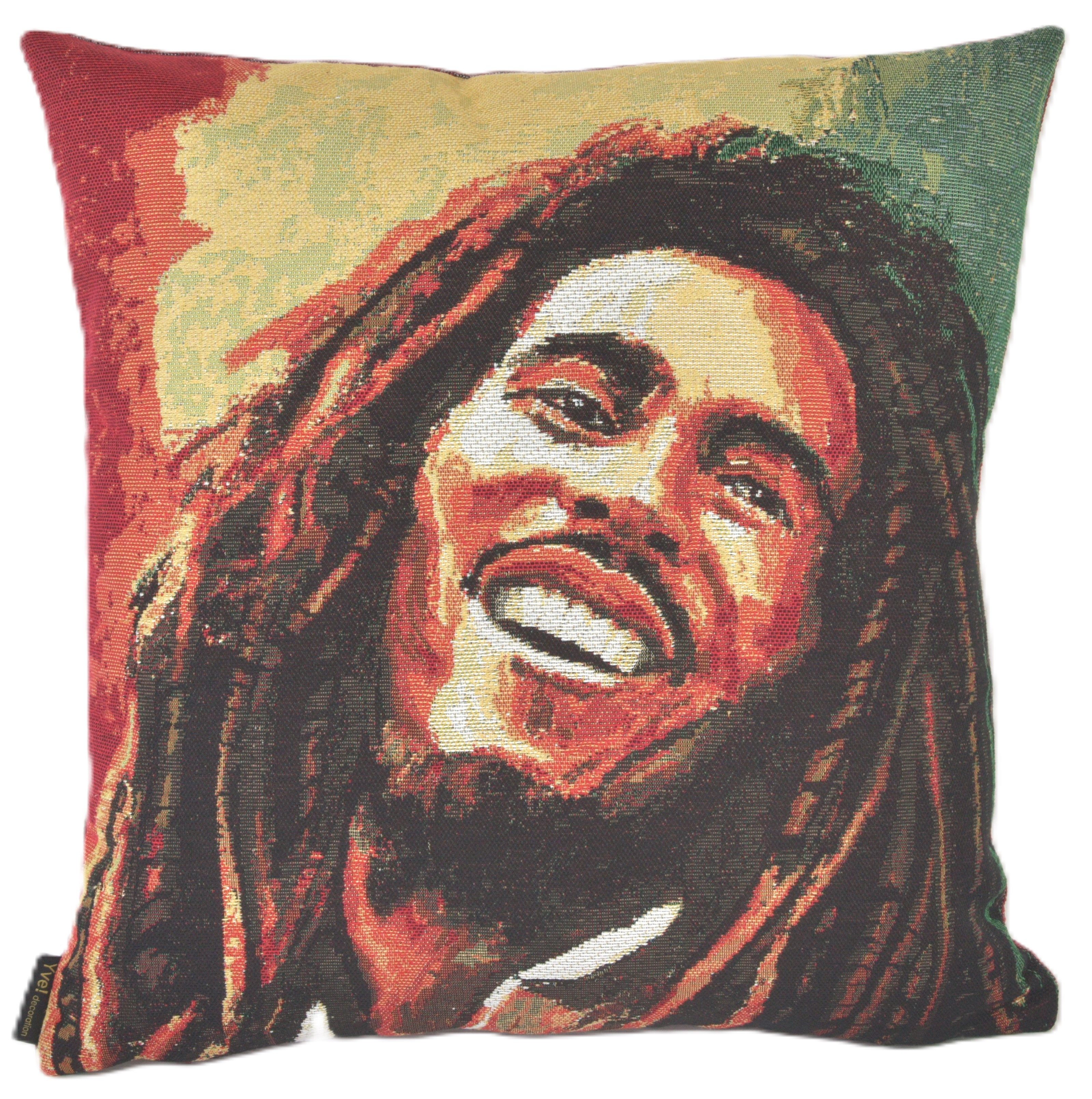Yve! Decoration Kissenhülle Zierkissenhülle Stars ca. 45x45 cm, (1 Stück), Presley, Mercury, Bowie, Kahlo, Marley, Cobain, Winehouse, Hepburn