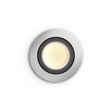 Philips Hue LED Einbauleuchte Bluetooth White & Color Ambiance Centura - Einbaus, Smart Home Dimmfunktion, Leuchtmittel enthalten: Ja, LED, warmweiss, Einbaustrahler, Einbauleuchte
