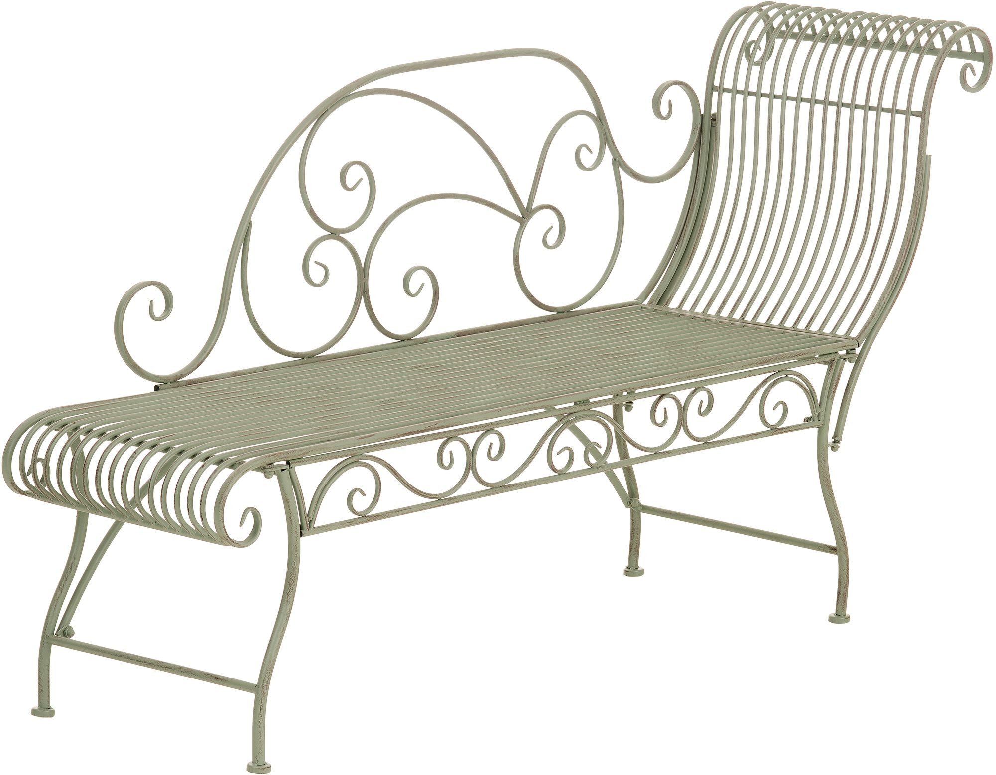 CLP Gartenbank Eisenbank Karma, Sonnenliege (1er), nostalgische Metallbank