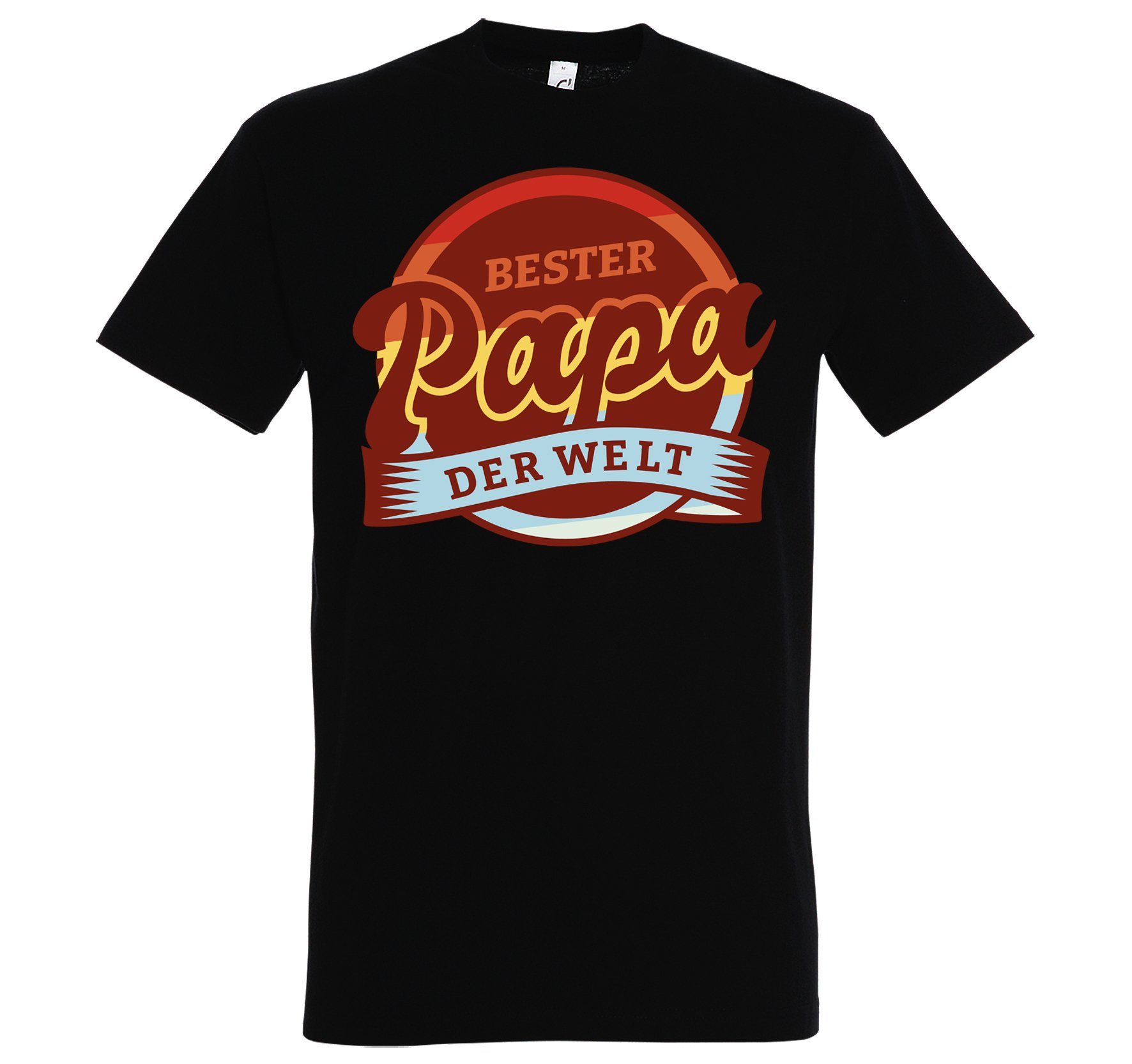 Youth Designz T-Shirt Bester Papa Der Welt Herren T-Shirt mit Trendigem Frontdruck Schwarz