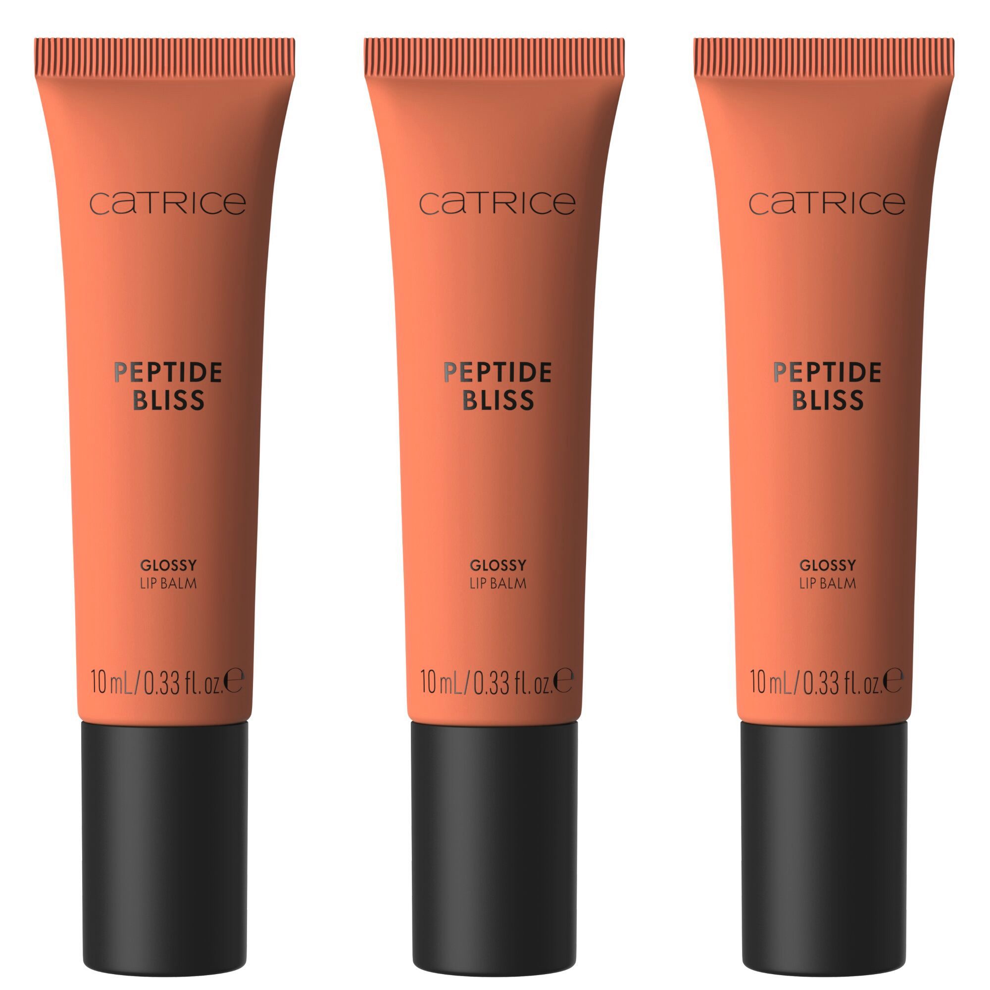 Catrice Lipgloss PEPTIDE BLISS GLOSSY LIP BALM, 3-tlg., für sinnlich aussehende Lippen