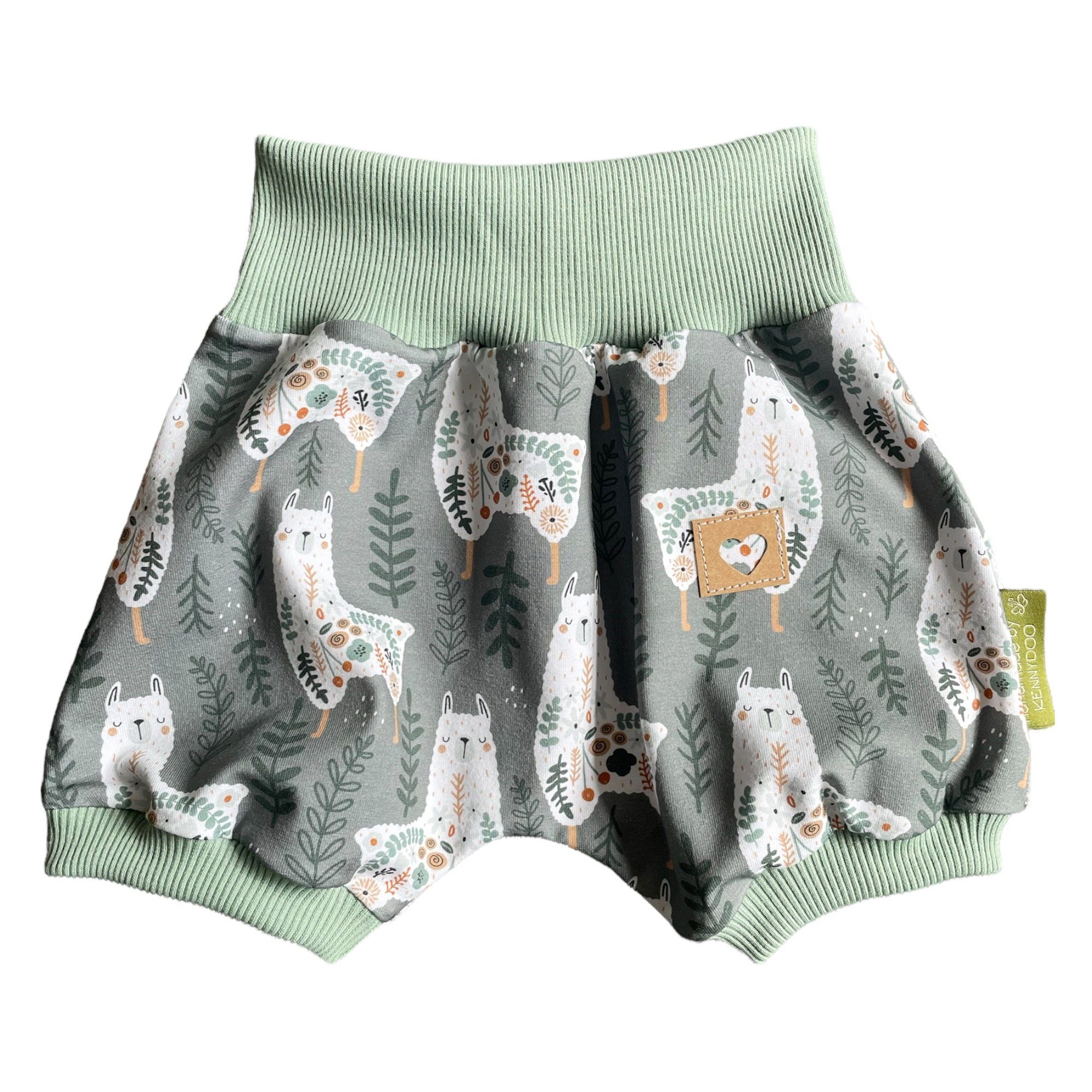 kennydoo Body & Shorts mit (2 Set niedlichem "Lama" Kinder- Design teilig) Baby
