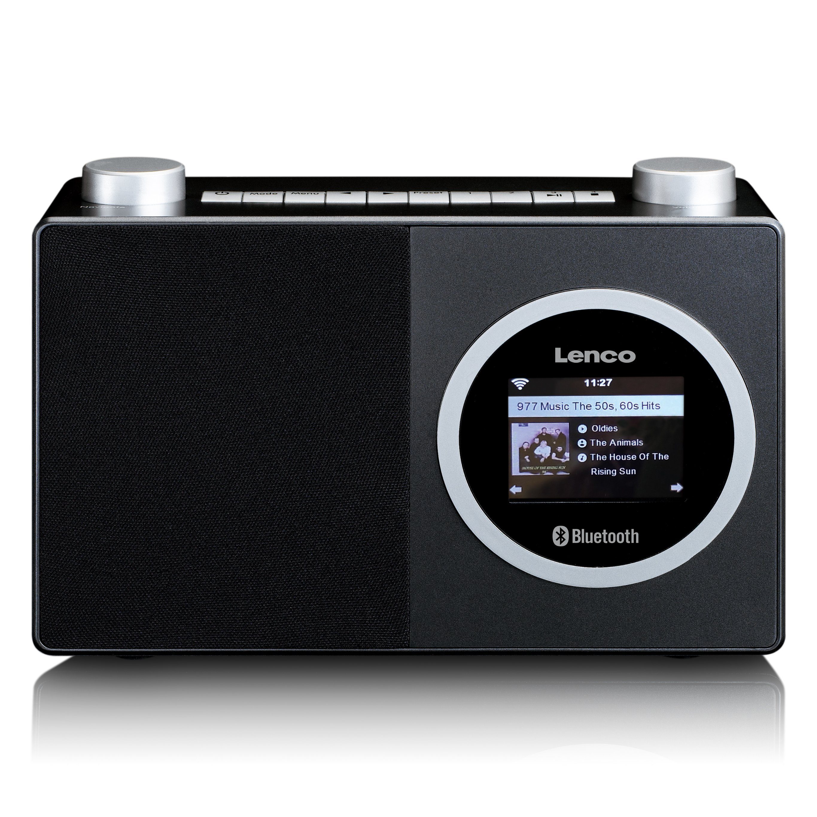 Lenco DIR-70BK Internet-Radio (Internet, 3 W, Radio mit Farbdisplay und 5-Tage-Wettervorhersage & Bluetooth 5.0)
