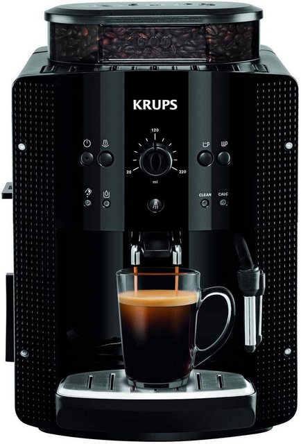 Krups Kaffeevollautomat EA8108 Kaffeevollautomat, Maximale Höhe des Tassen-Bereichs: 10,5 cm,