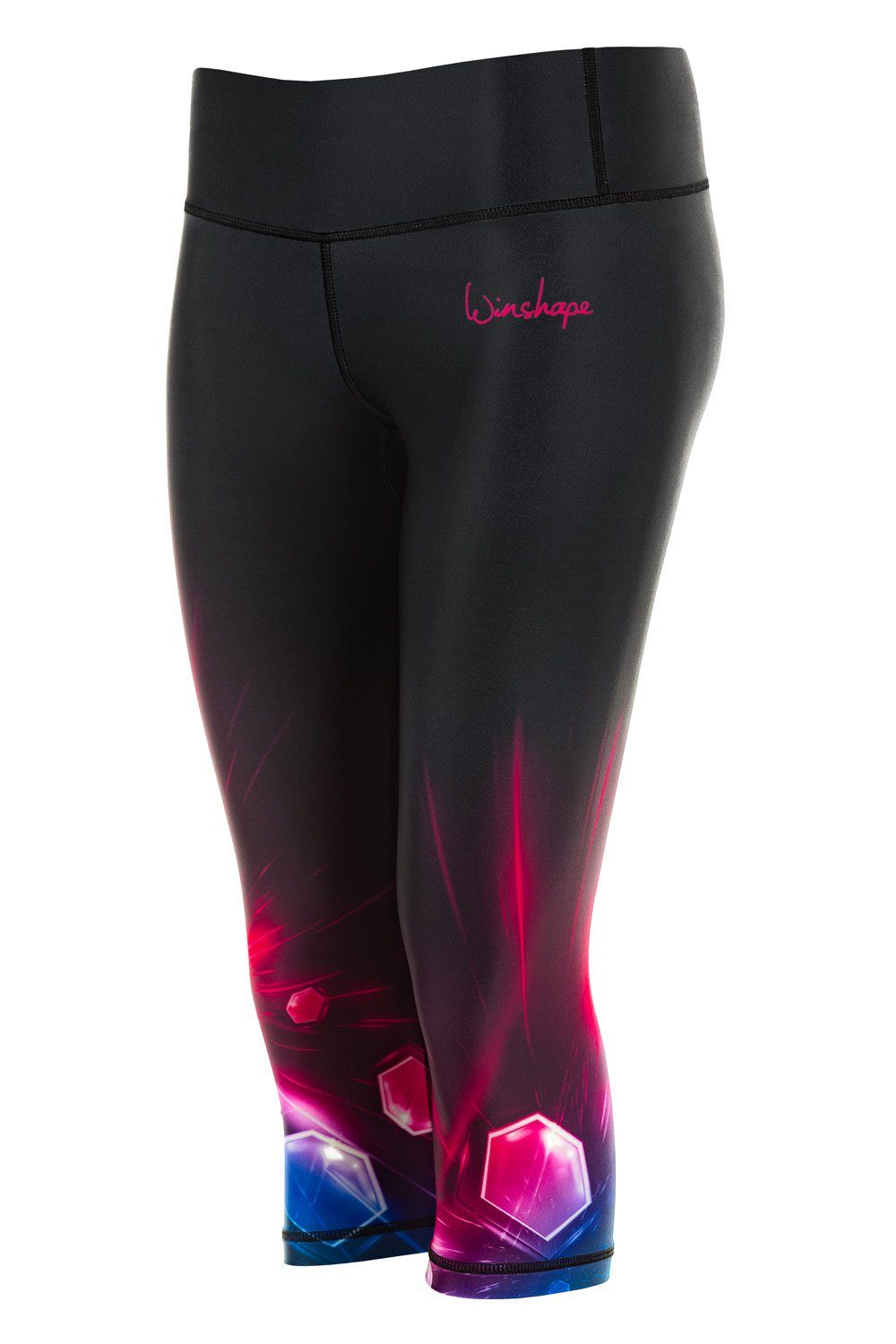 mit AEL202-COSMIC Anti-Rutsch-Effekt Capri-Leggings Winshape Leggings