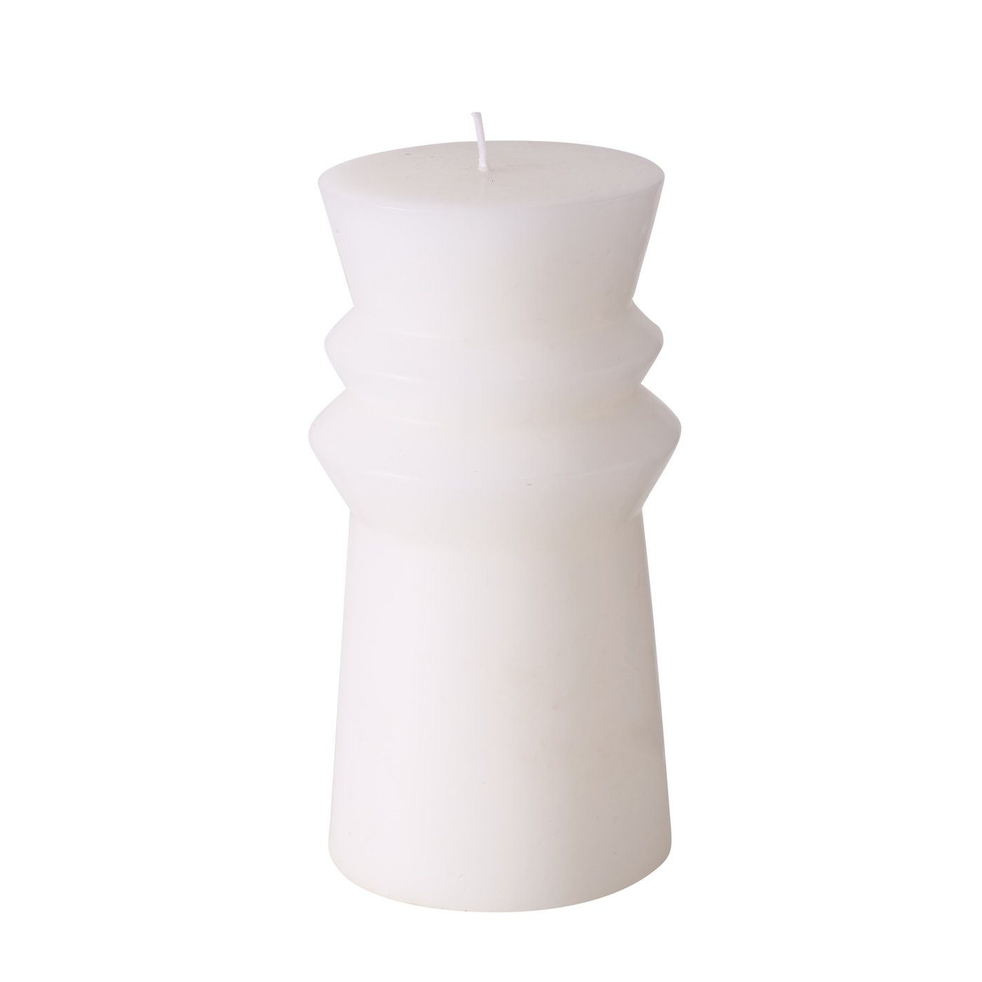 BOLTZE Stumpenkerze Kerze, Ø 8 cm, 15 cm hoch, 1 Stück, Beige oder Hellbraun oder Weiß