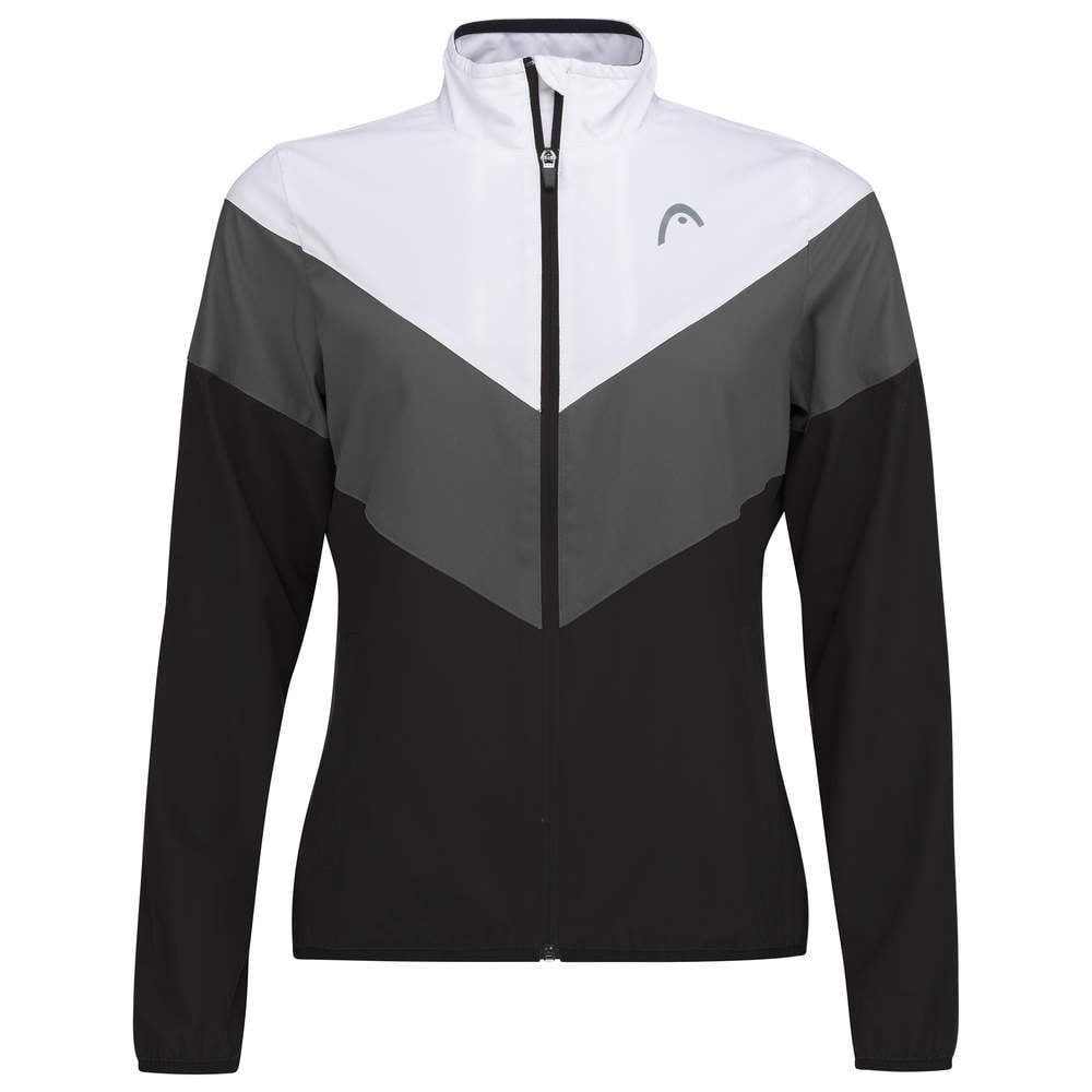 Trainingsjacke Tennis Club (modern, sportlich) schwarz/weiss Mädchen