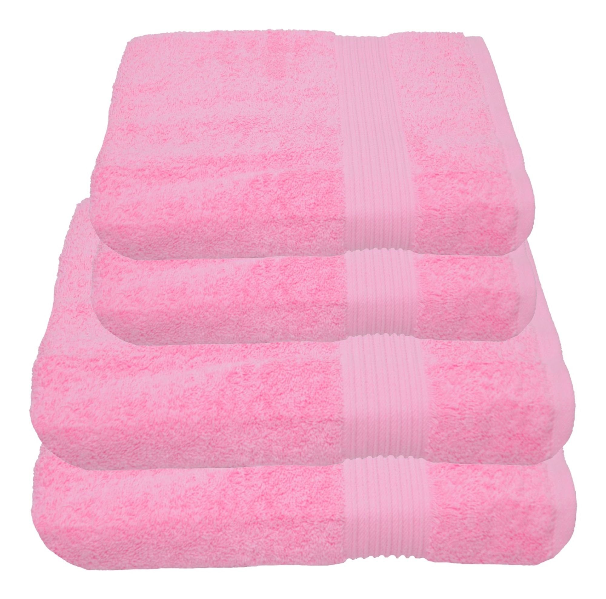Julie Julsen Handtücher 4-Handtücher-Babyrosa, Baumwolle (4-St) günstig online kaufen