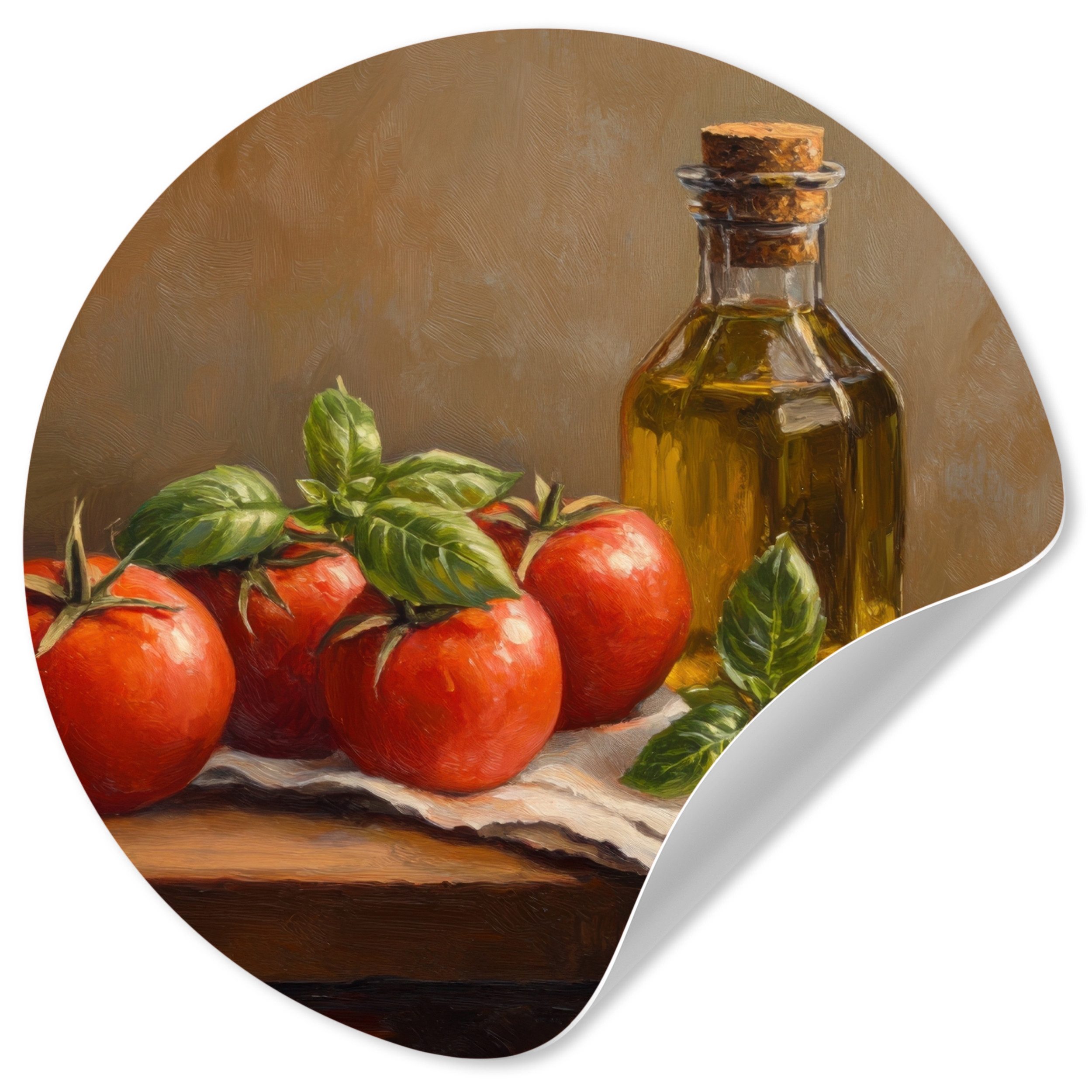 MuchoWow Wandsticker Tomaten - Olivenöl - günstig online kaufen