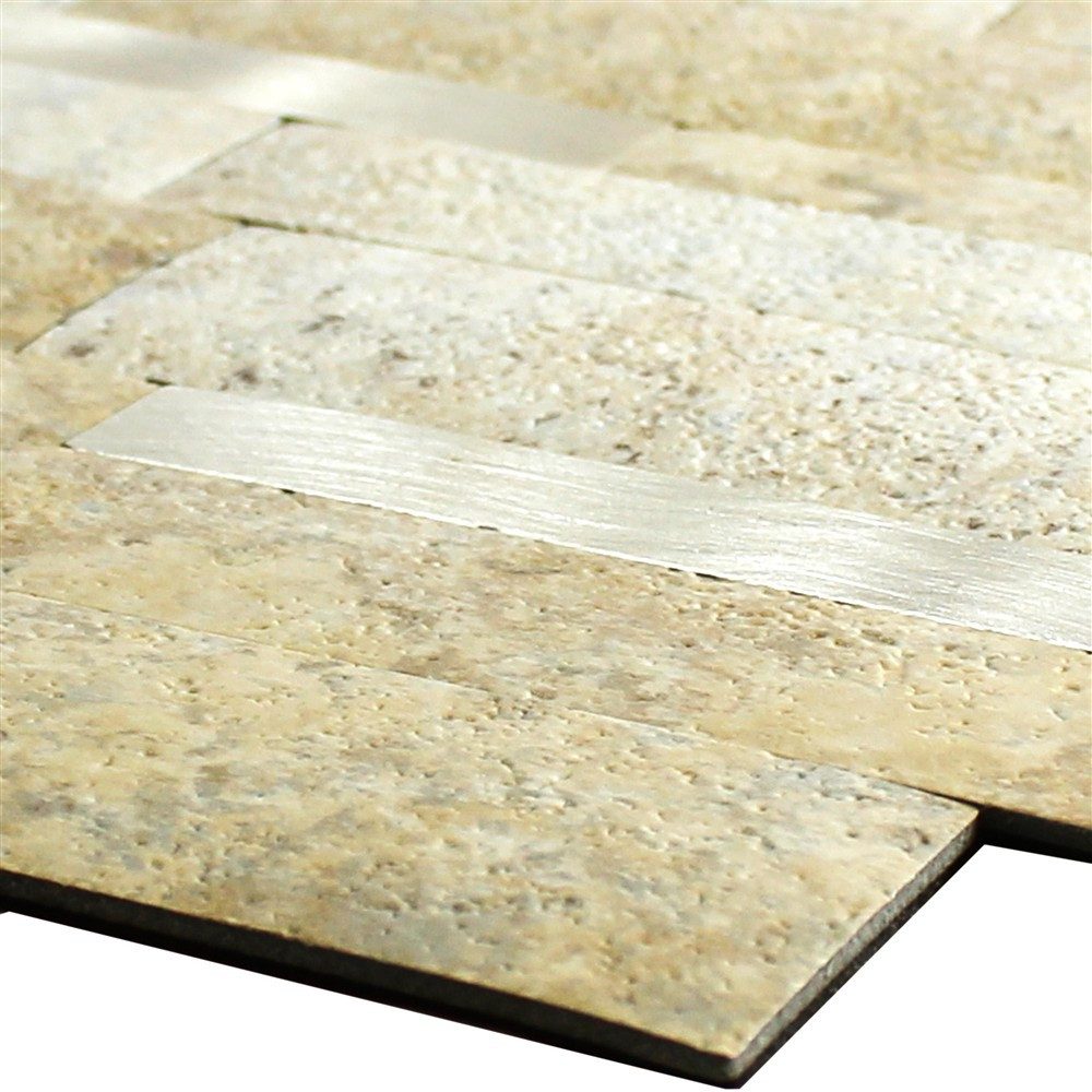 Mosafil Mosaikfliesen Vinyl Mosaikfliesen Mirbach Selbstklebend, Vinyl 30.000x30.000, gold-beige