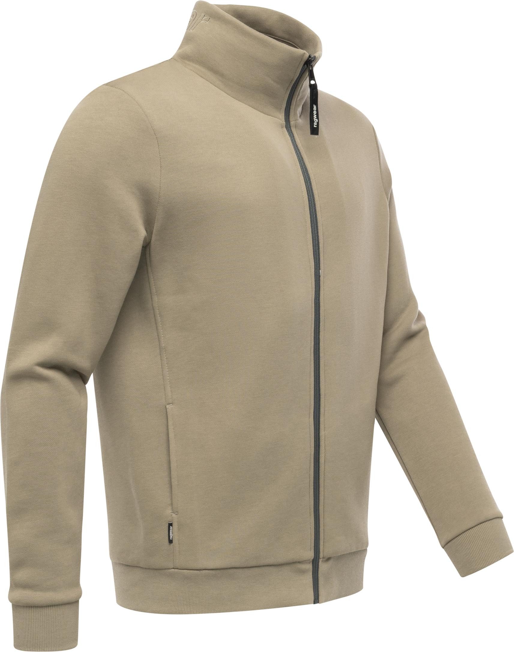 Ragwear Sweatjacke Jettrys Weiche Herren Alltagsjacke