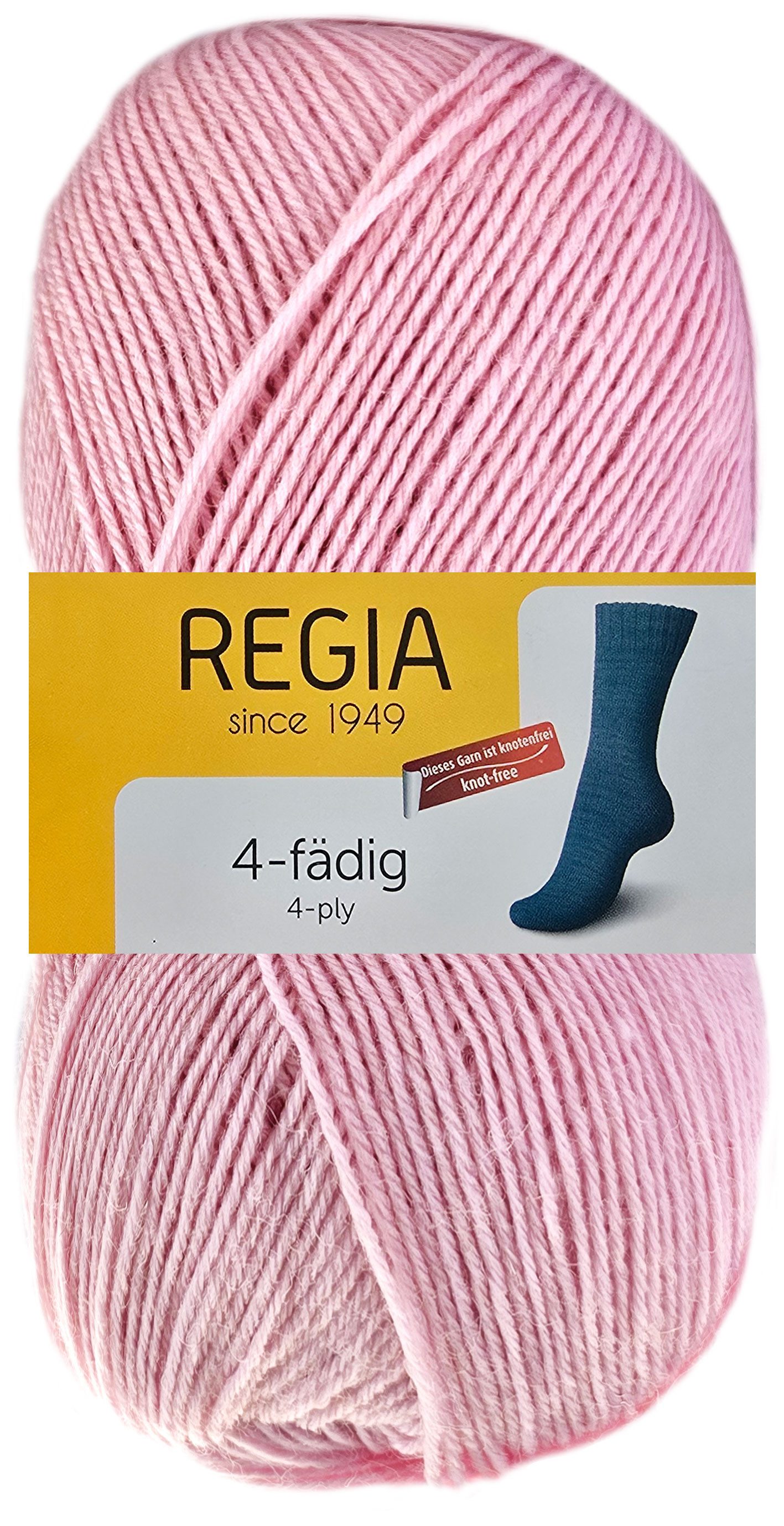 Regia 100 Gramm Regia Uni Sockenwolle 4-fach Farbauswahl Häkelwolle