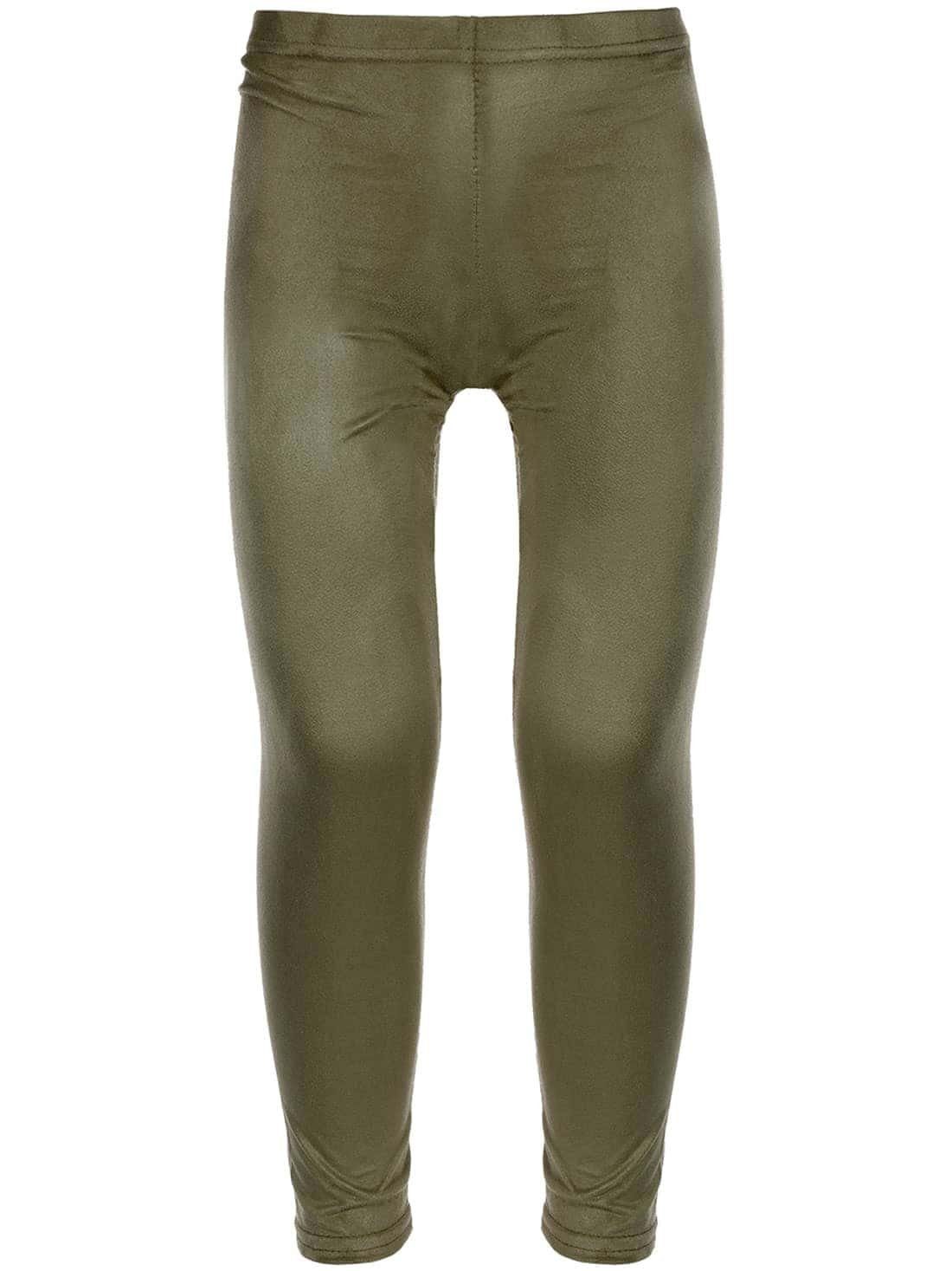 KMISSO Leggings Mädchen Freizeit Leggings Hose (1-tlg) casual Olivegrün