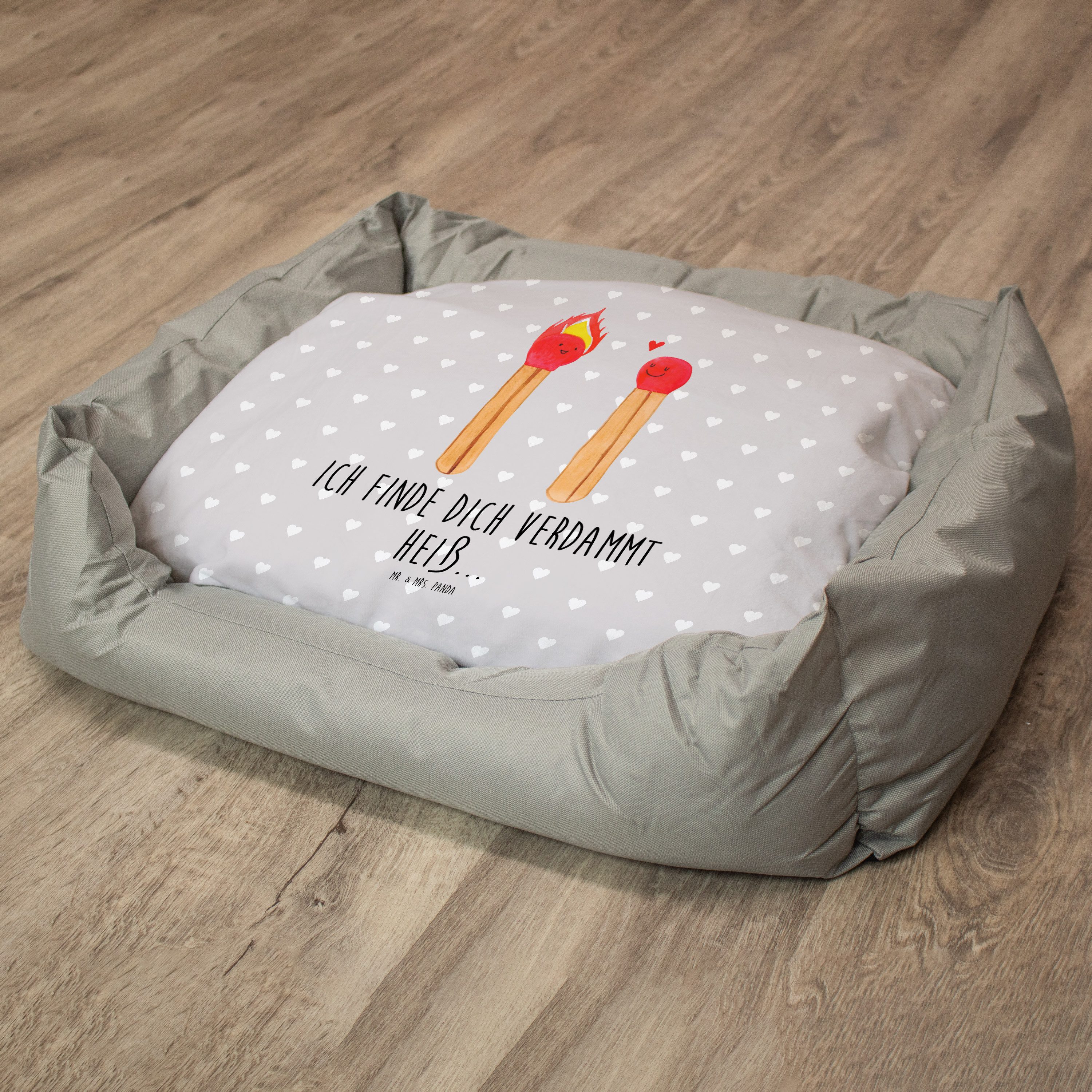 Mr. & Mrs. Panda Tierbett Streichhölzer, Katzenbett, Grau Pastell, Freundin, Katzenkorb, Katzen, Streichhölzer Kuschelbett Katzensofa