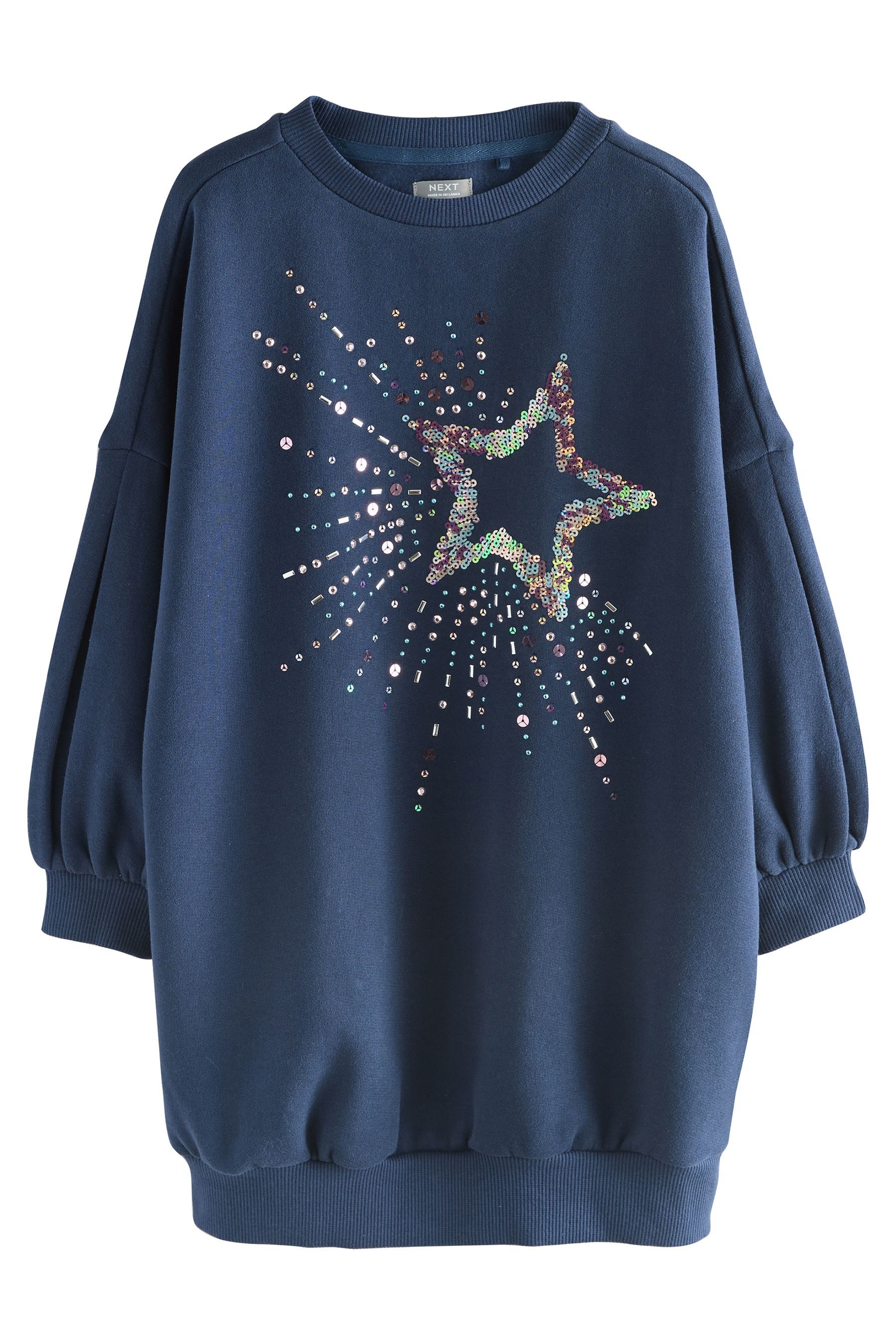 Navy Sequin Star