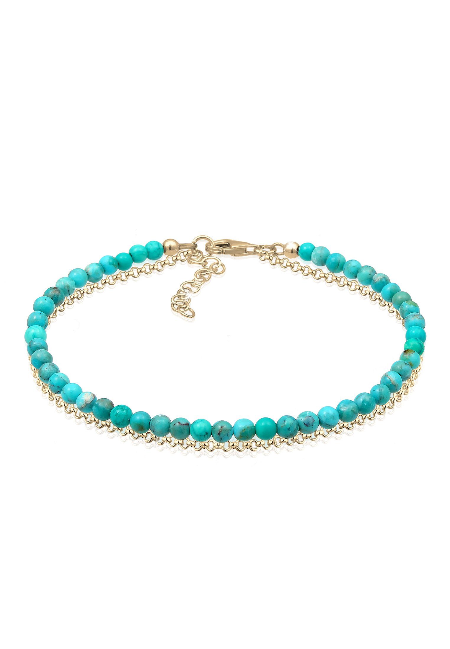 Elli Armband Layer Howlith Edelstein Beads Boho 925er Silber (kein Set, 1-tlg)