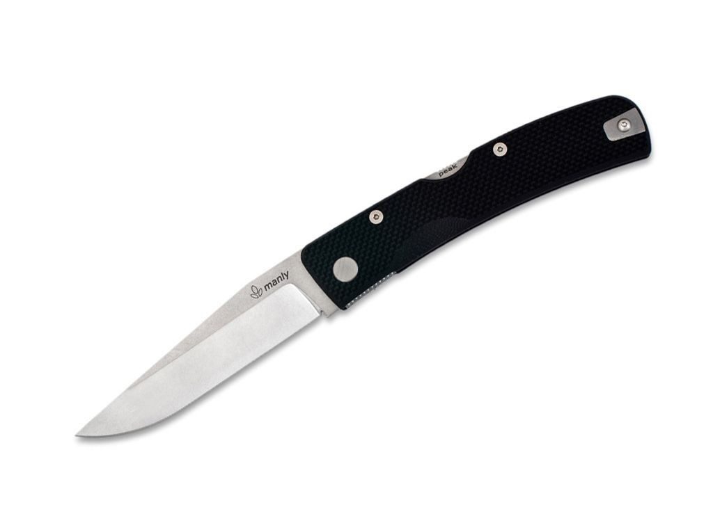 Manly Taschenmesser Manly Peak CPM-S-90V Black Two Hand, Taschenmesser aus G-10, (1 St)