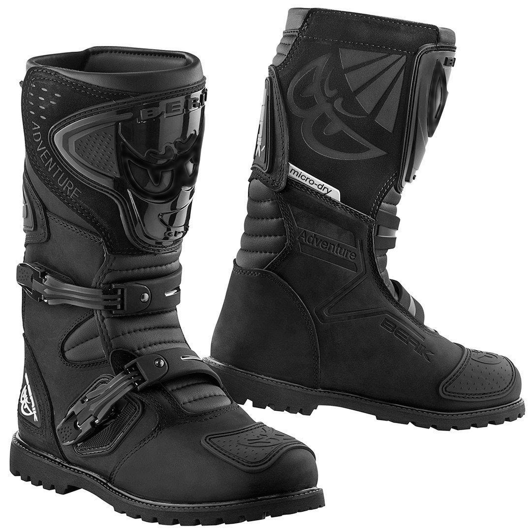 Berik All Terrain Adventure wasserdichte Motorradstiefe Motorradstiefel Black