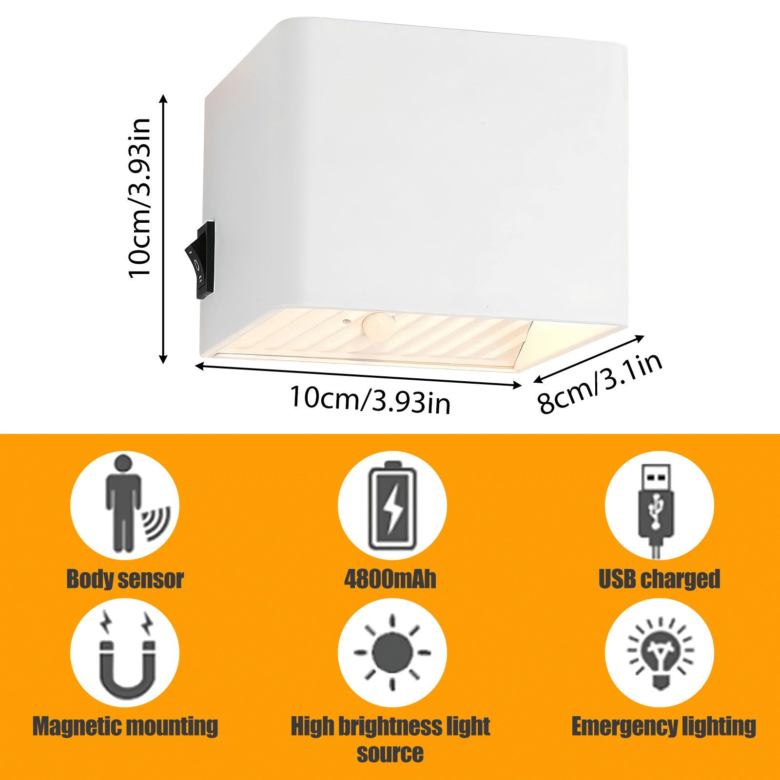 BlingBin LED Wandleuchte mit Bewegungsmelder 5W günstig online kaufen