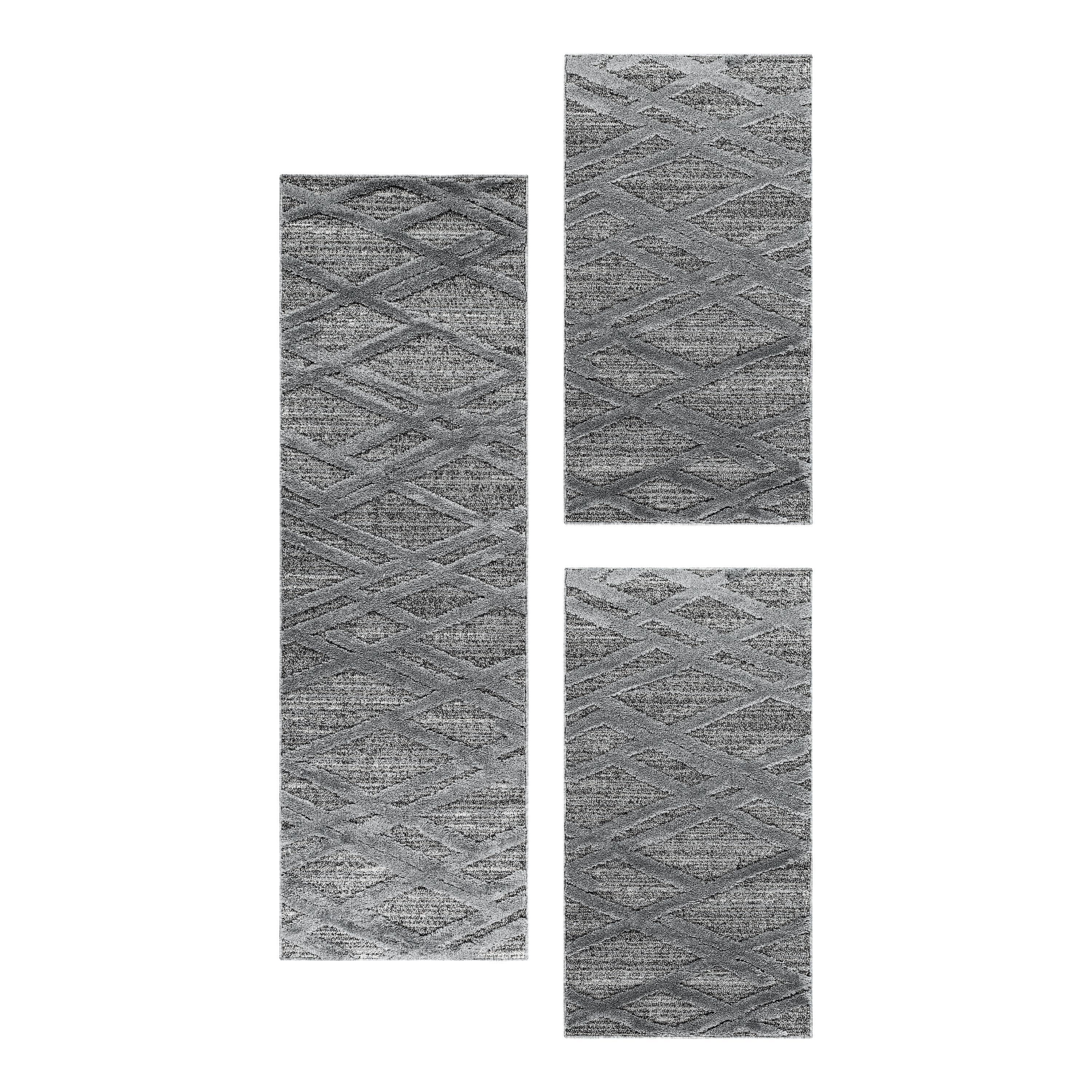 Carpettex Hochflor-Bettumrandung Boho-Design, Höhe 20 mm, (Bett-Set, 3-tlg. günstig online kaufen